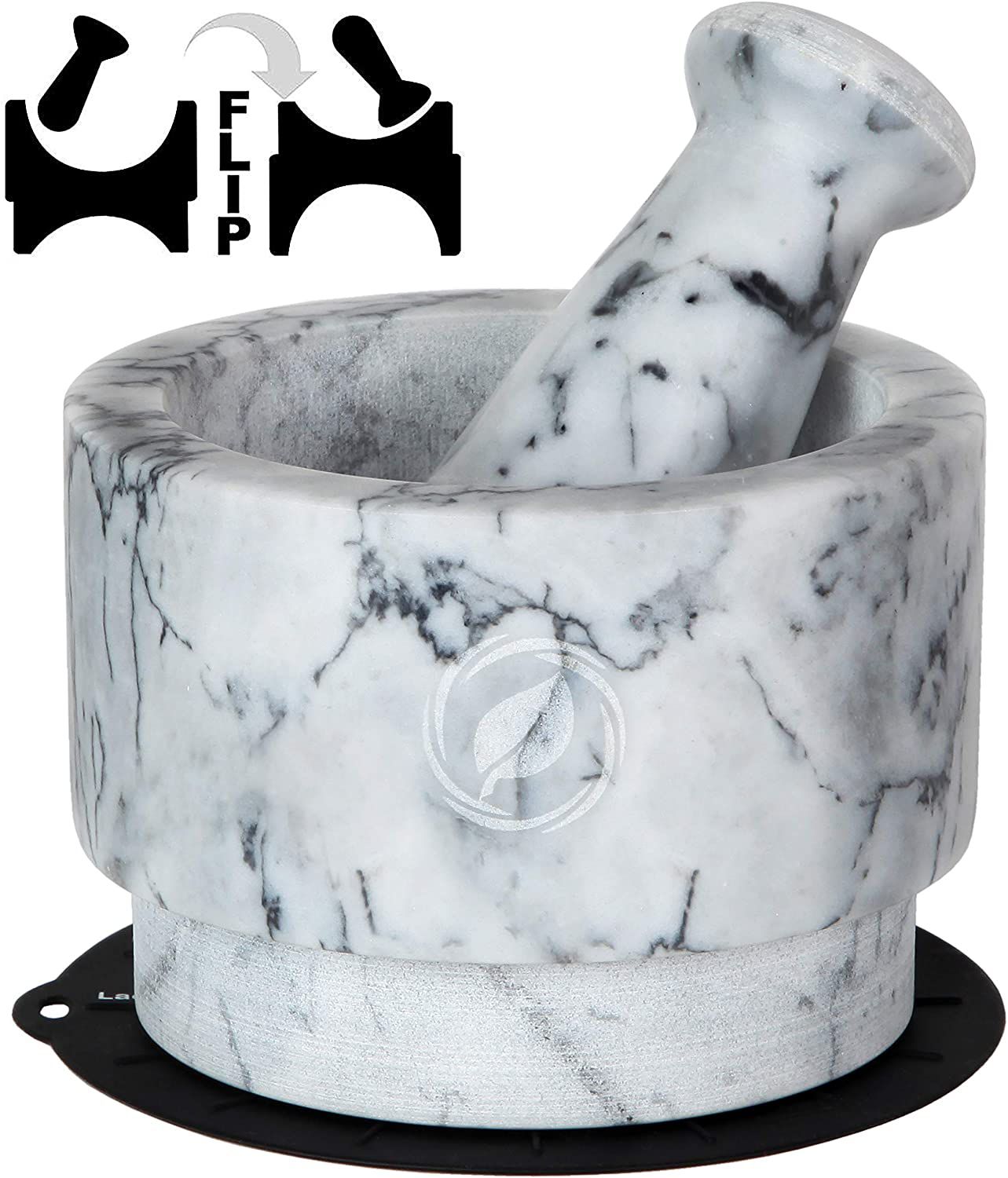 Laevo Marble Mortar and Pestle Set