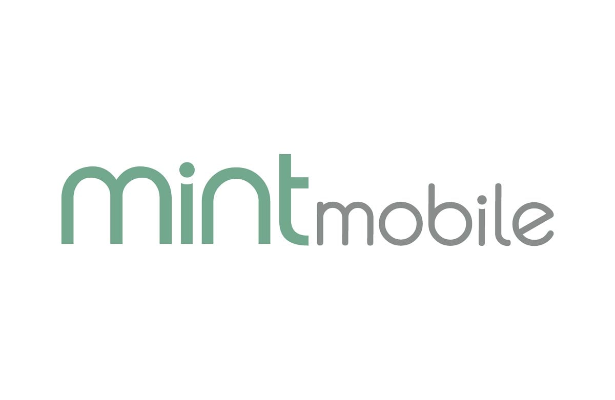 The Mint Mobile logo features the word "mint" in lowercase green letters and "mobile" in lowercase gray letters, both in a modern, rounded font on a white background.