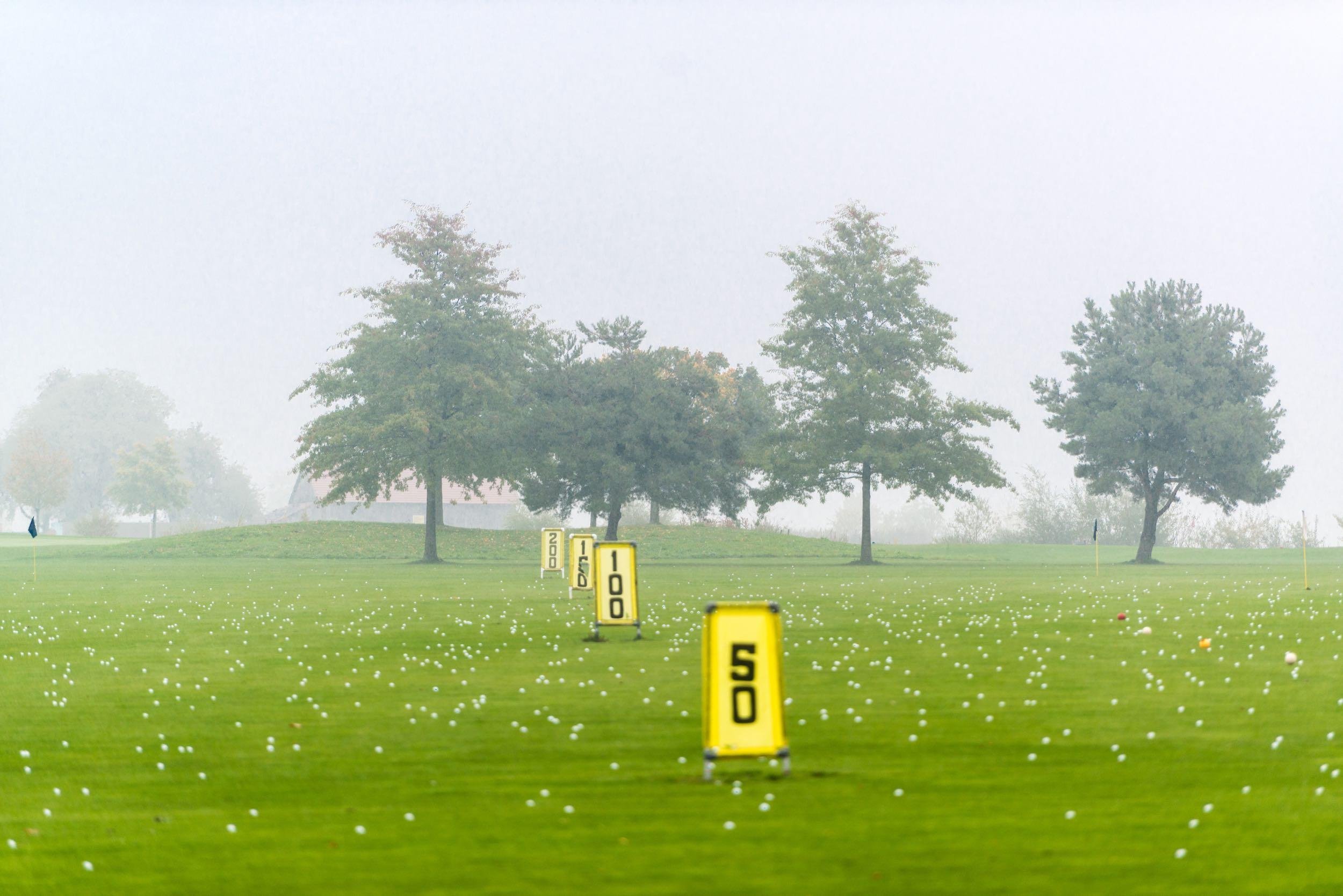 STOP BY A DRIVING RANGE