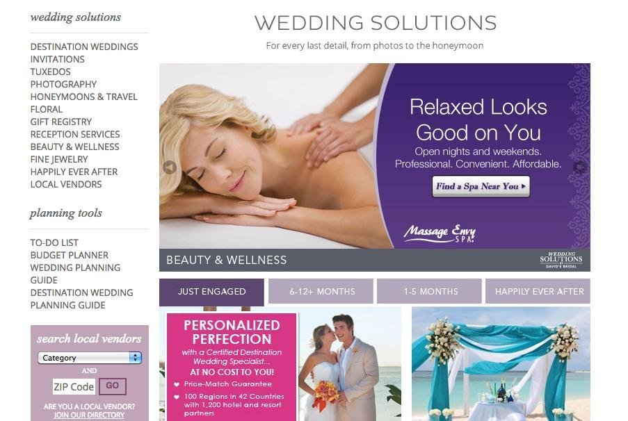 WEDDING SOLUTIONS BY DAVID'S BRIDAL