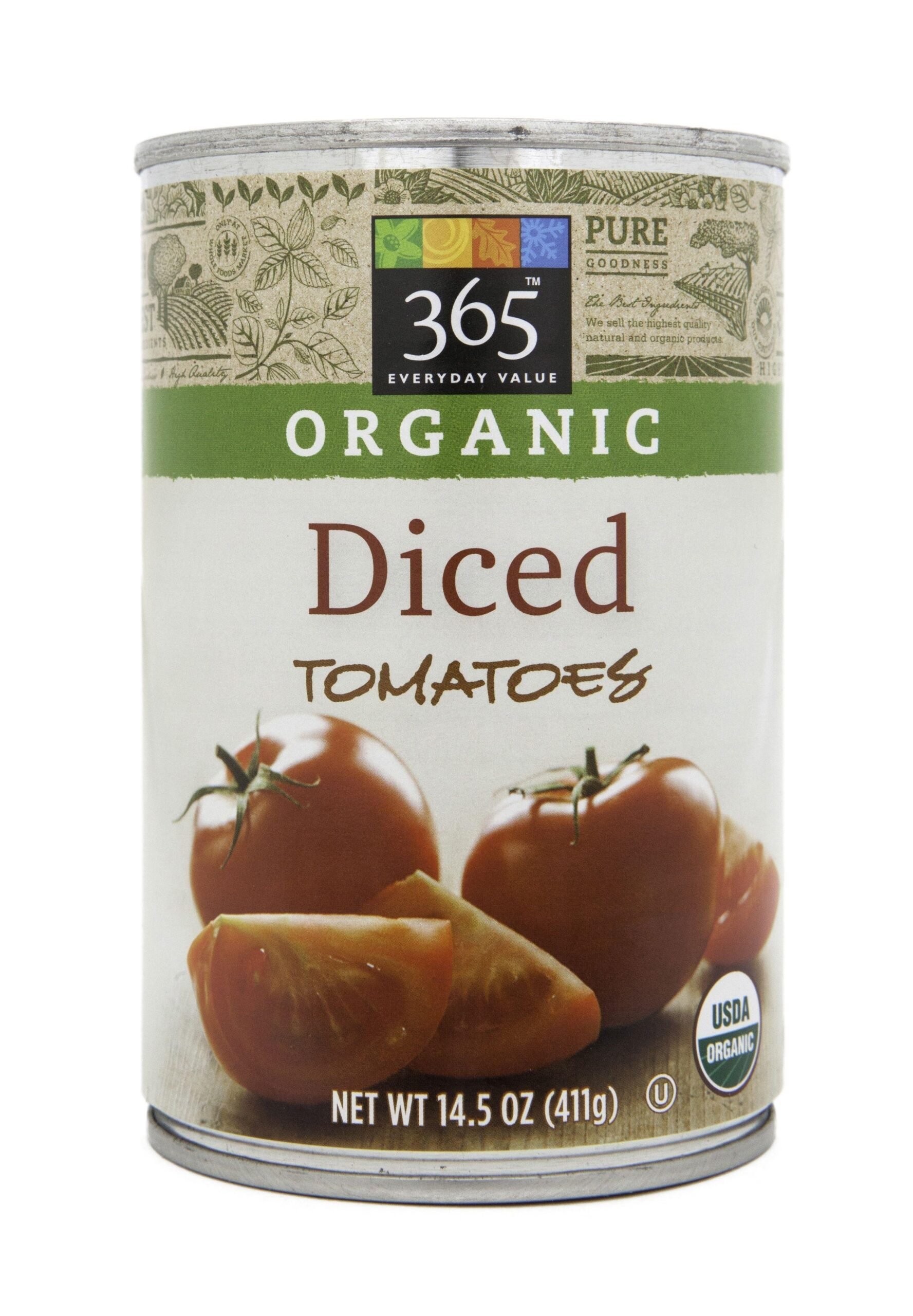 CHEAPER AT WHOLE FOODS: ORGANIC DICED TOMATOES
