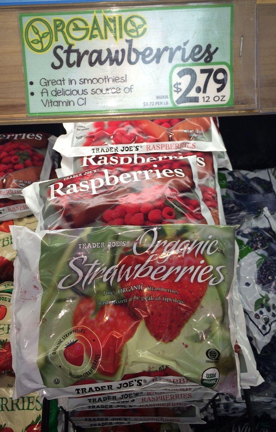 CHEAPER AT TRADER JOE'S: ORGANIC FROZEN STRAWBERRIES