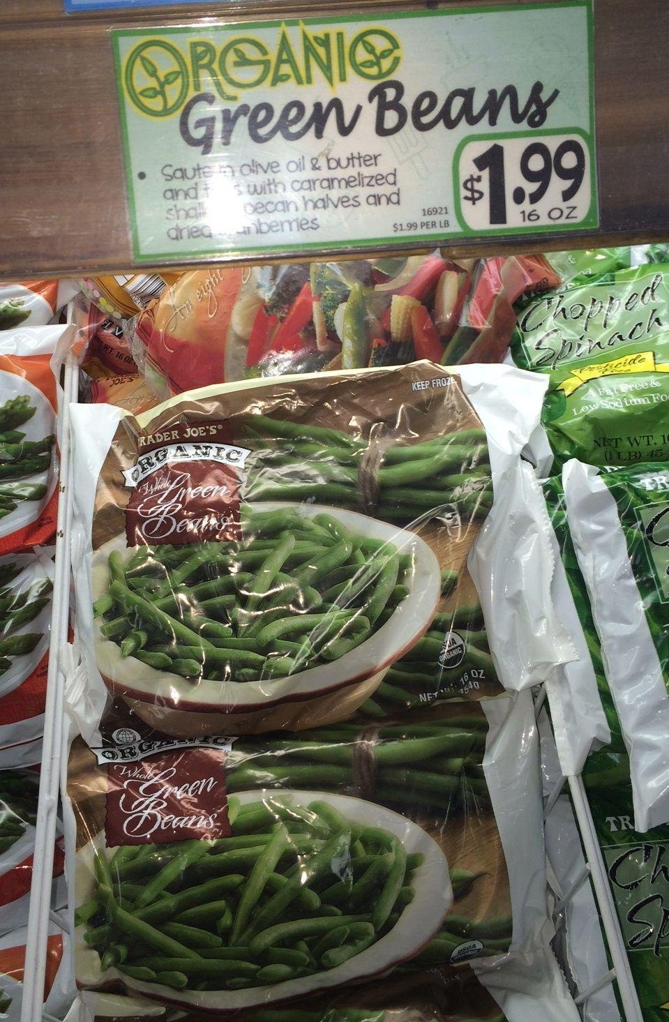 CHEAPER AT TRADER JOE'S: ORGANIC FROZEN GREEN BEANS
