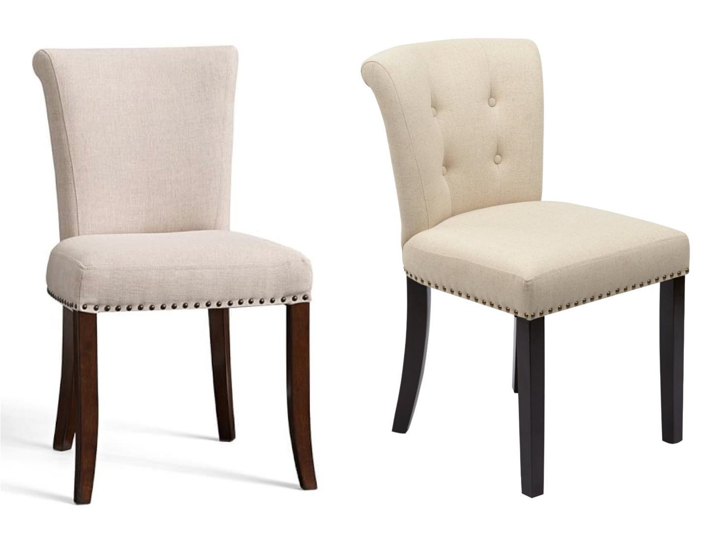 CREAMY UPHOLSTERED CHAIR