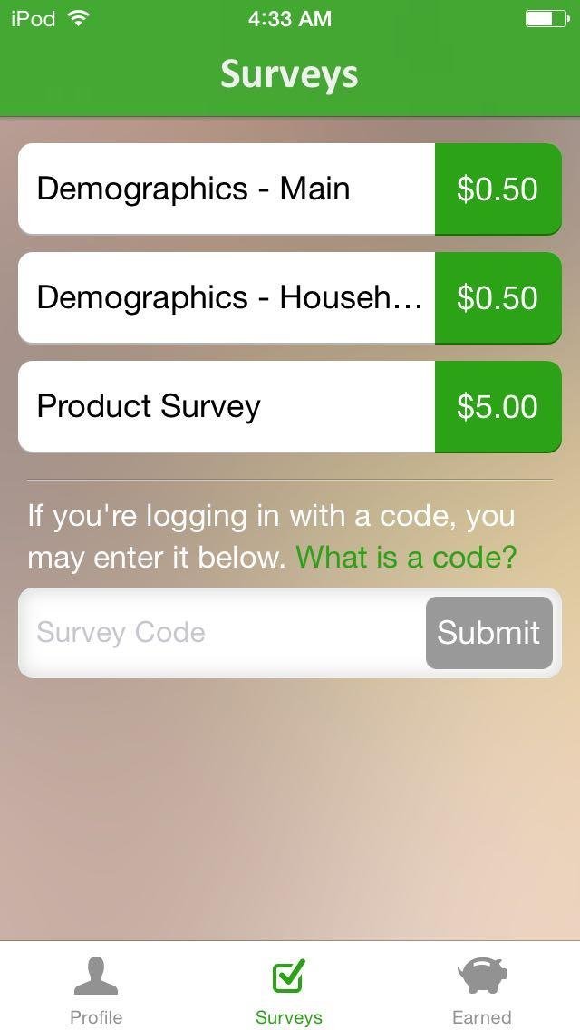 SURVEYS ON THE GO (ANDROID, APPLE)