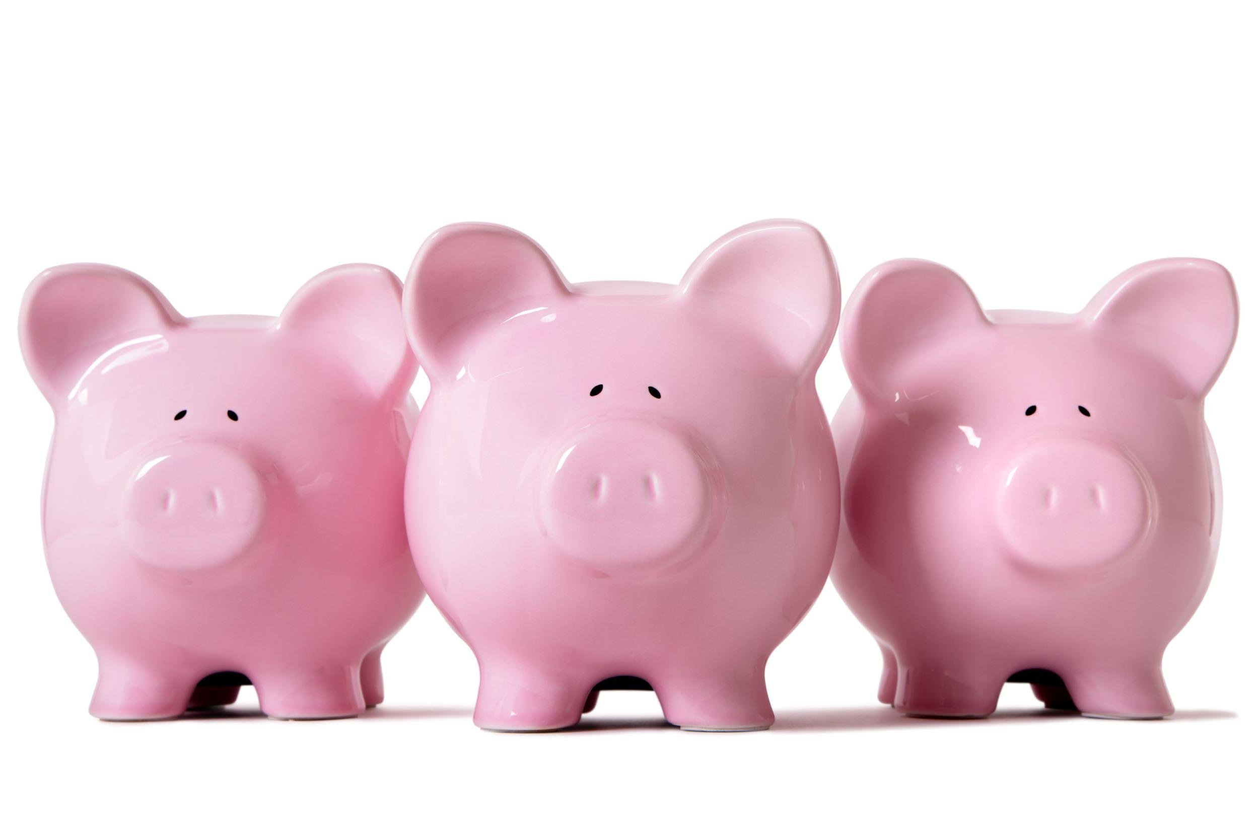 THREE PIGGY BANKS