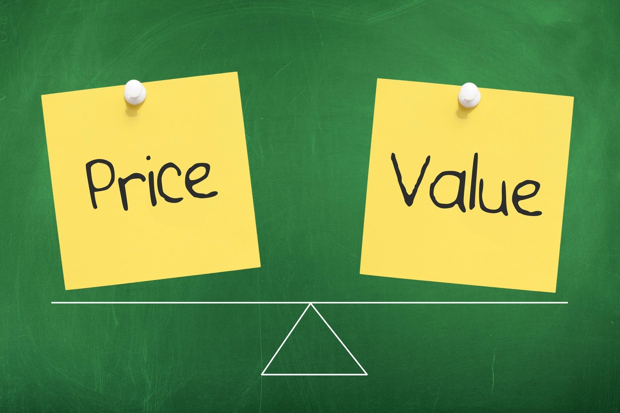THE DIFFERENCE BETWEEN VALUE AND PRICE