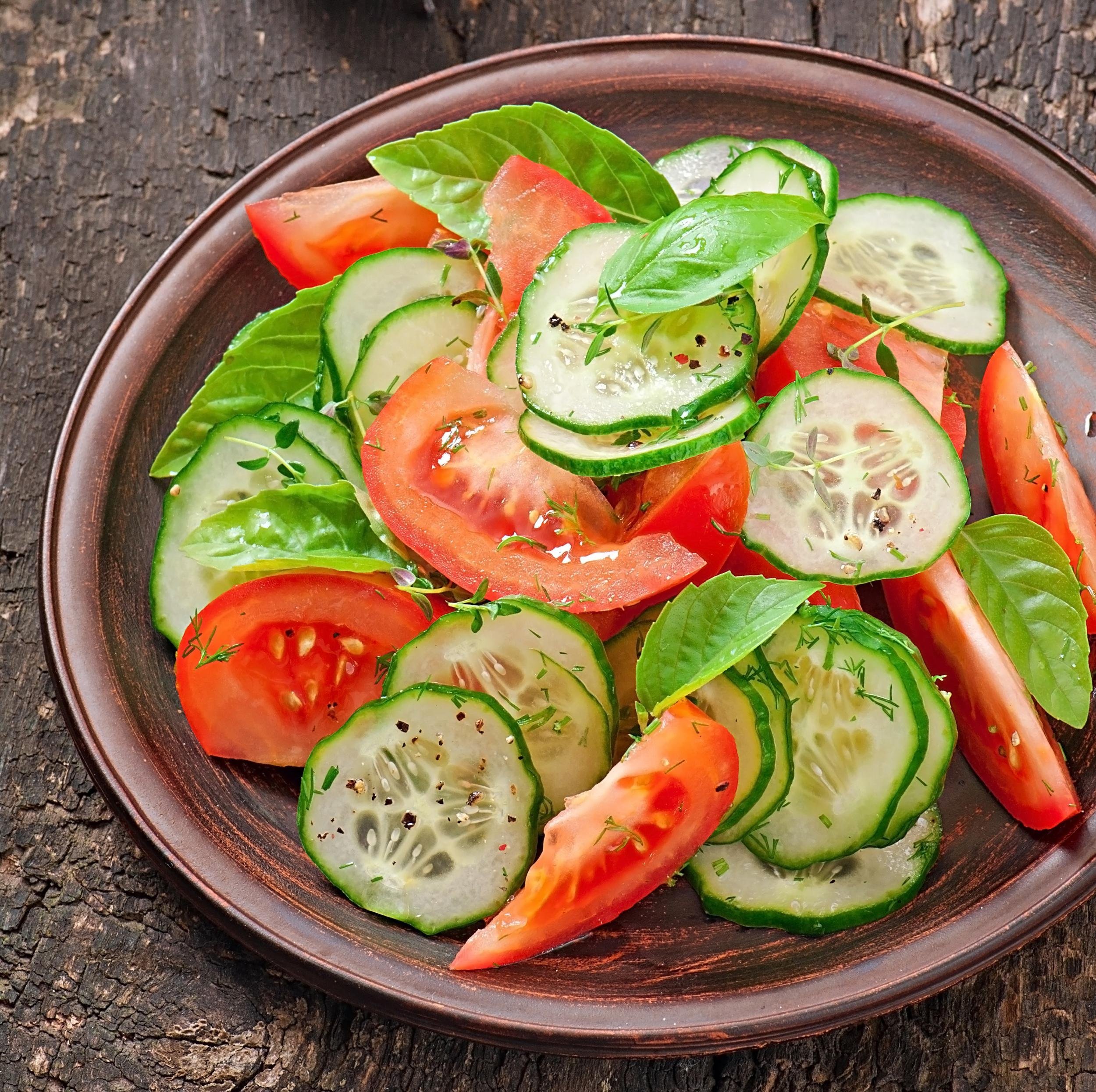 CUCUMBER AND TOMATO SALAD