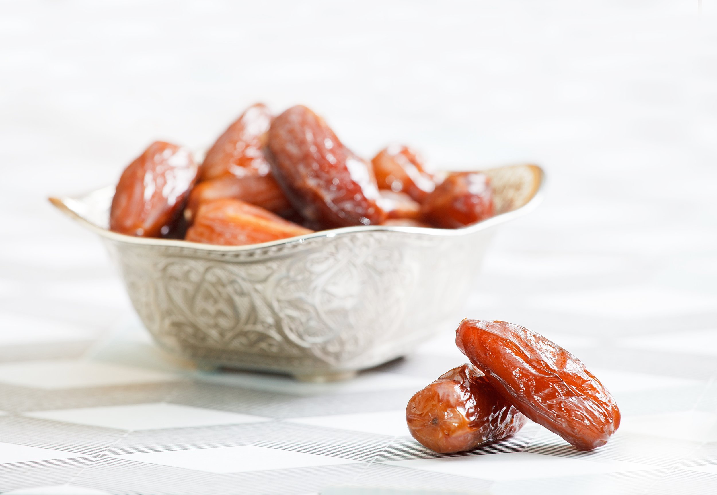 bowl full of date fruits symbolizing Ramadan