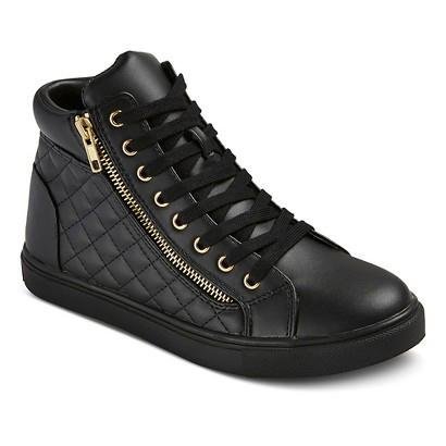 QUILTED HIGH-TOP SNEAKERS FOR LESS