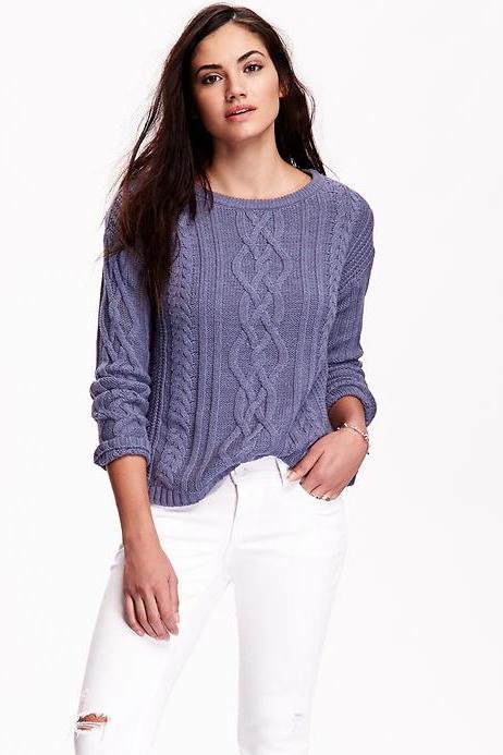 CABLE KNIT SWEATER