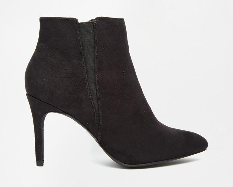 BLACK ANKLE BOOTIES FOR LESS