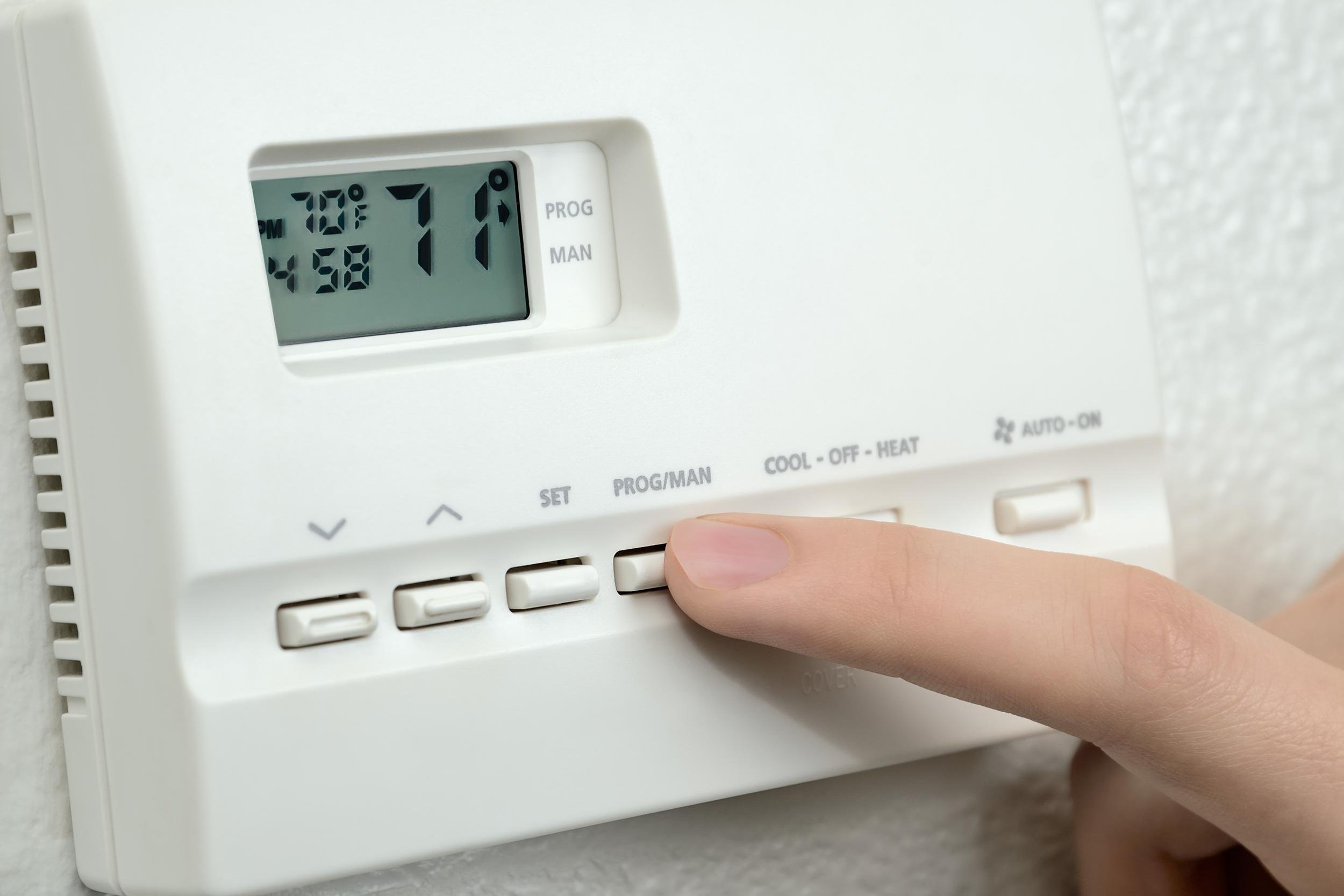 INSTALL A PROGRAMMABLE THERMOSTAT