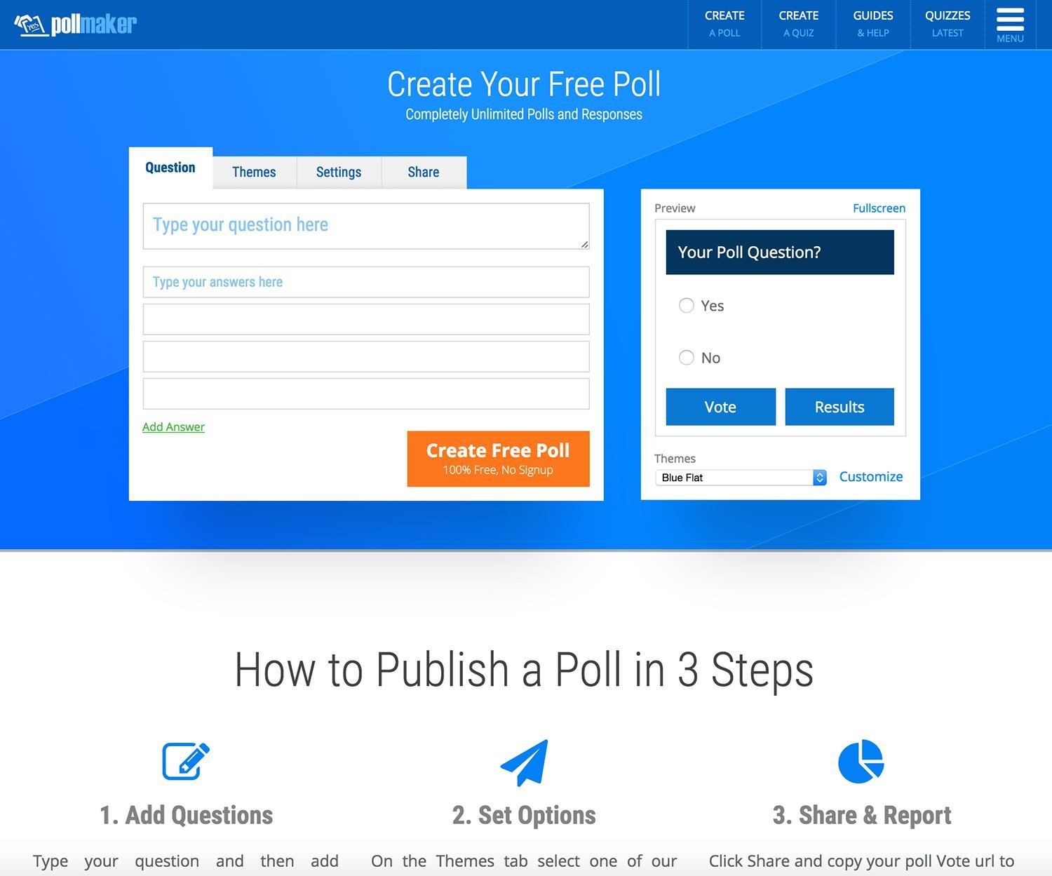 CONDUCT A POLL
