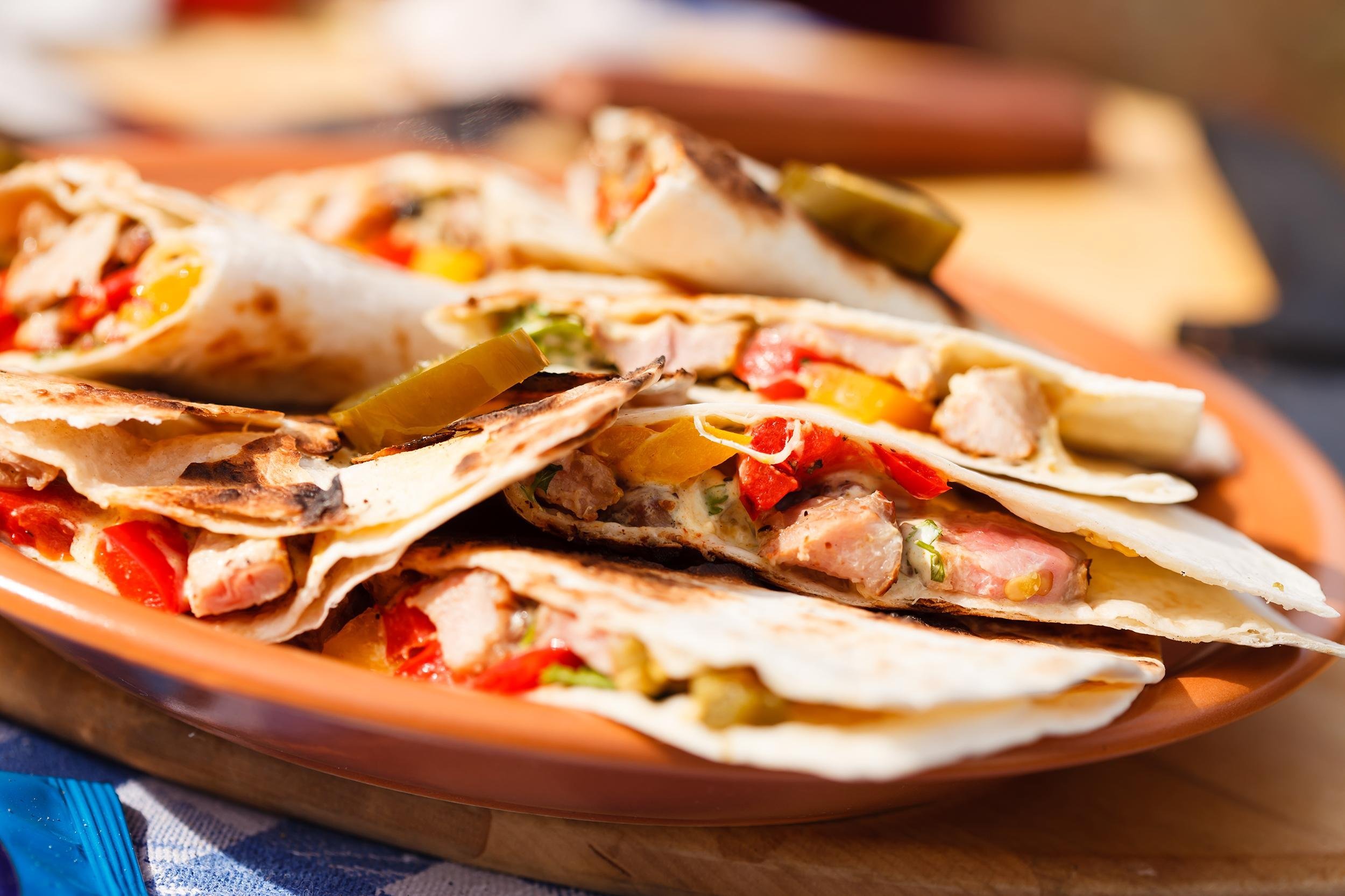 CHICKEN QUESADILLAS