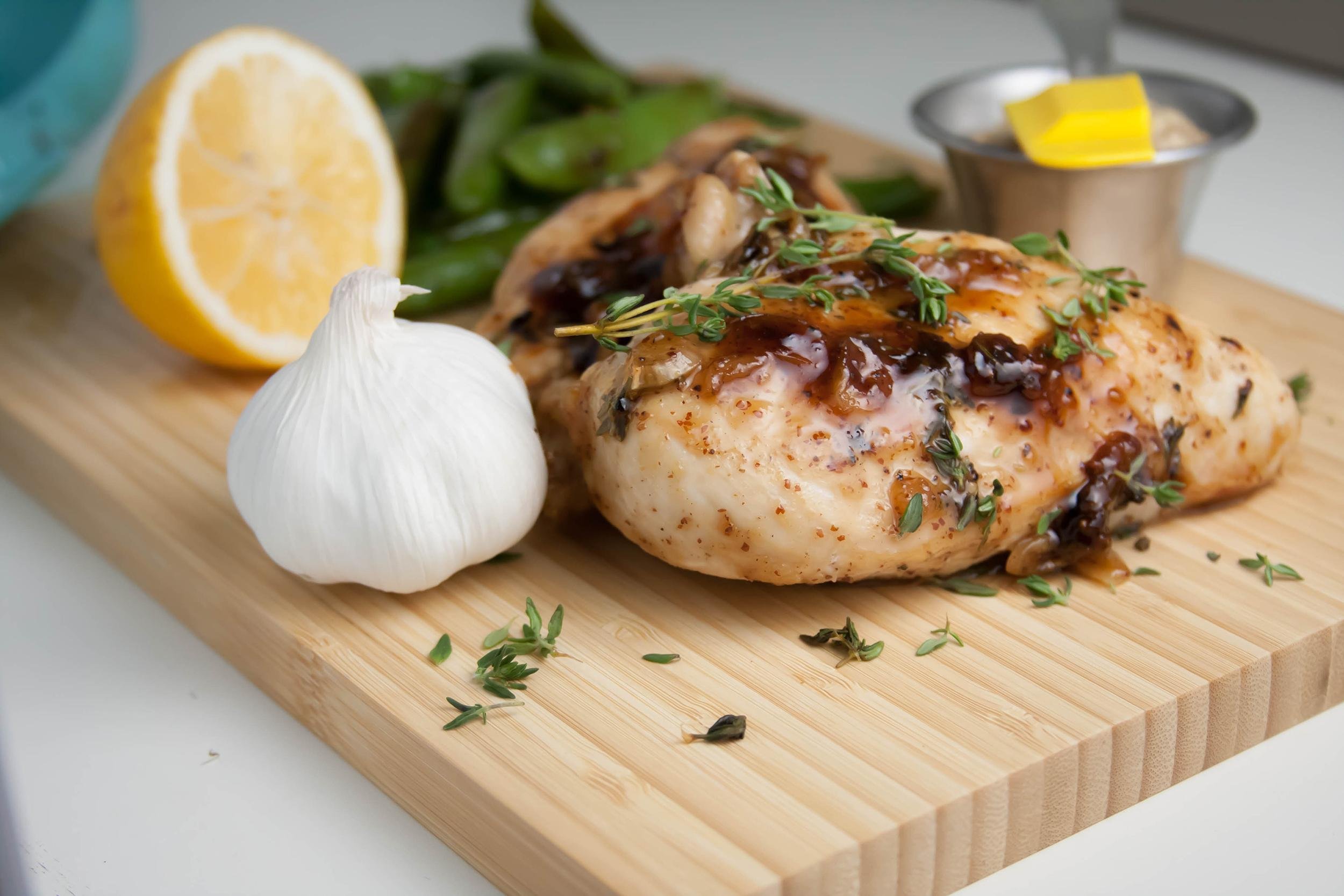 WILTED SPINACH, SEARED CHICKEN, AND EGG SALAD