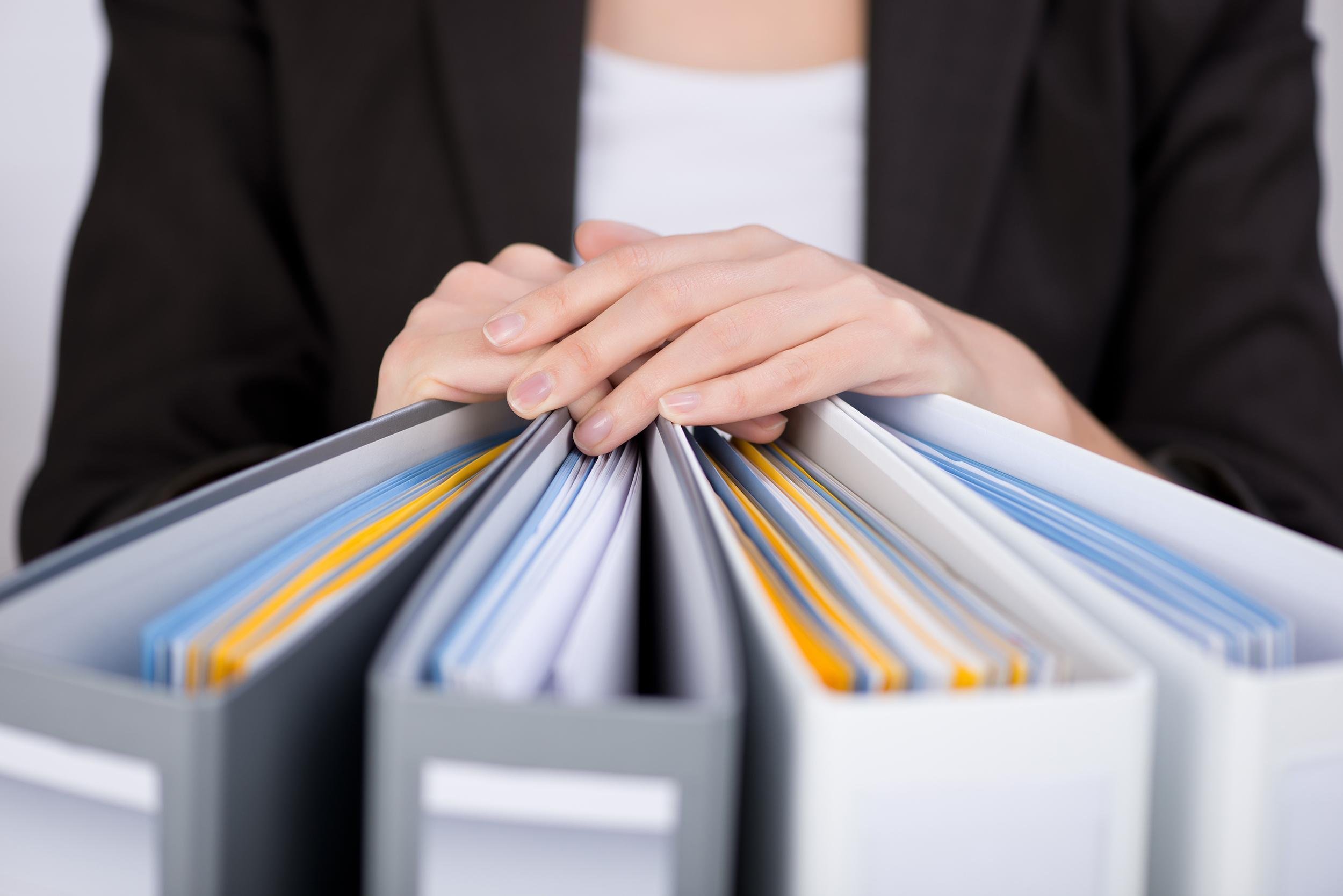 PUT DOCUMENTS IN ORDER