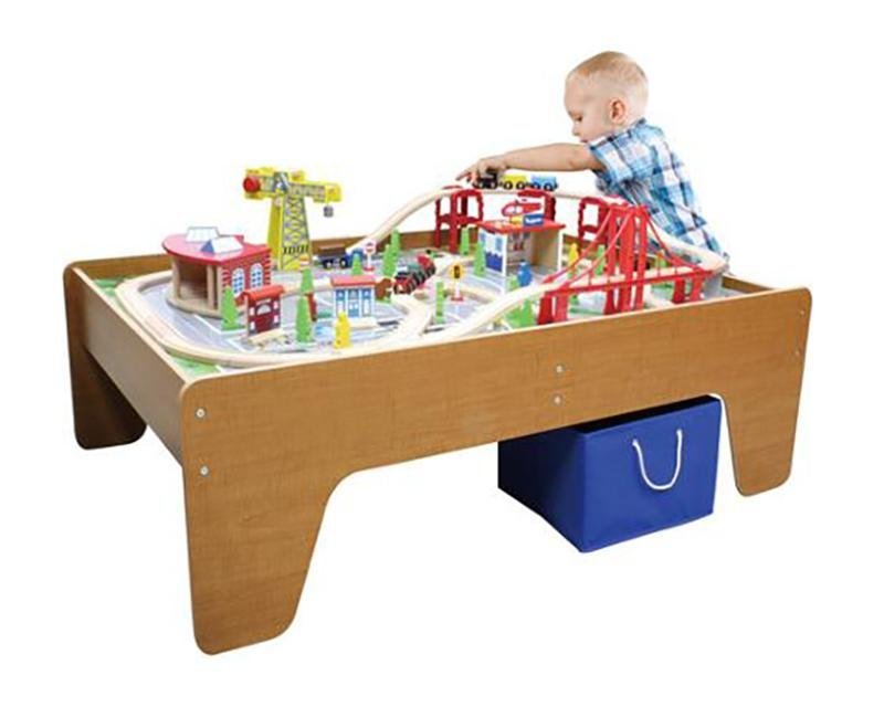 $80 FOR A 100-PIECE TRAIN SET WITH TABLE FROM WALMART