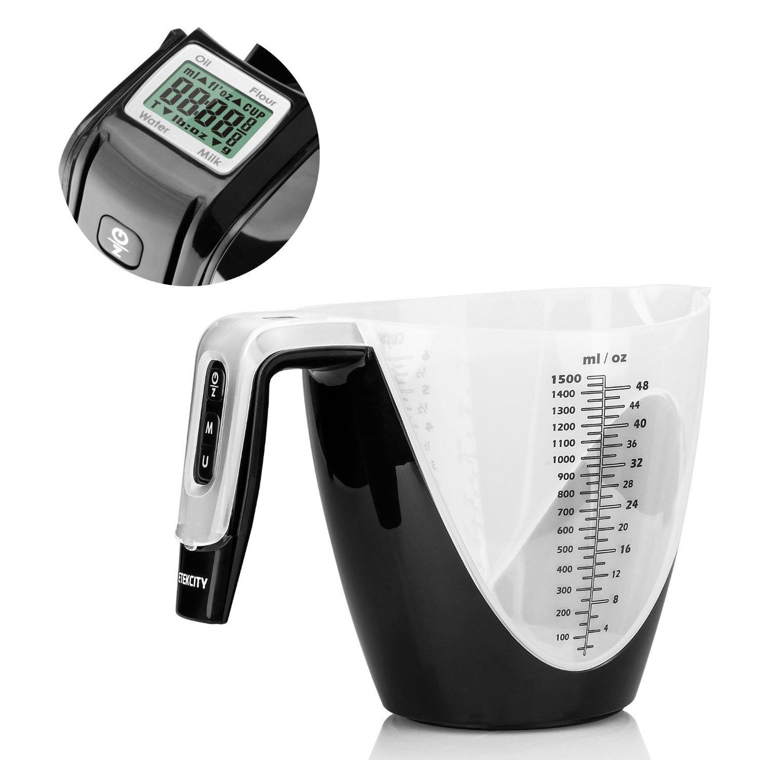 53% OFF DIGITAL 6-CUP MEASURING CUP AND KITCHEN FOOD SCALE FROM AMAZON