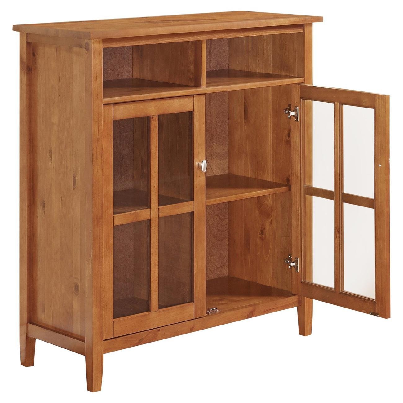 $41% OFF SIMPLI HOME WARM SHAKER MEDIUM STORAGE CABINET FROM HAYNEEDLE