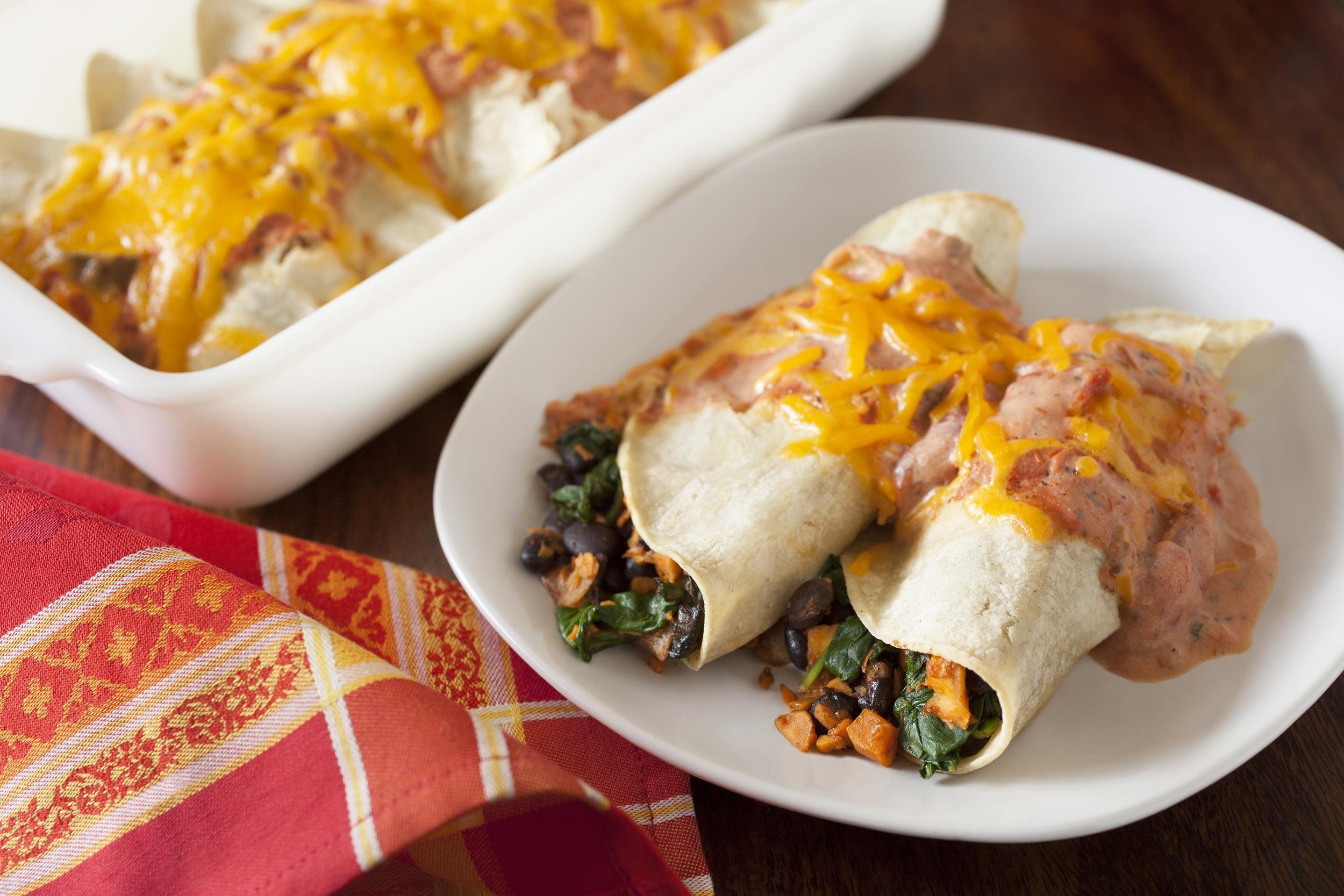 POTATO AND BROCCOLI ENCHILADAS