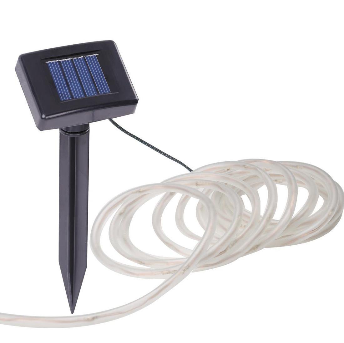$12 FOR WATERPROOF LED SOLAR ROPE LIGHTS FROM AMAZON