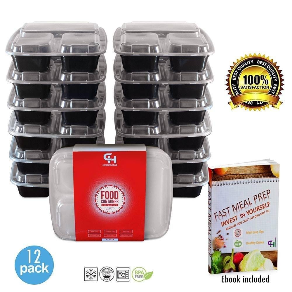 57% OFF FOR REUSABLE BENTO BOX TUPPERWARE CONTAINERS ON AMAZON