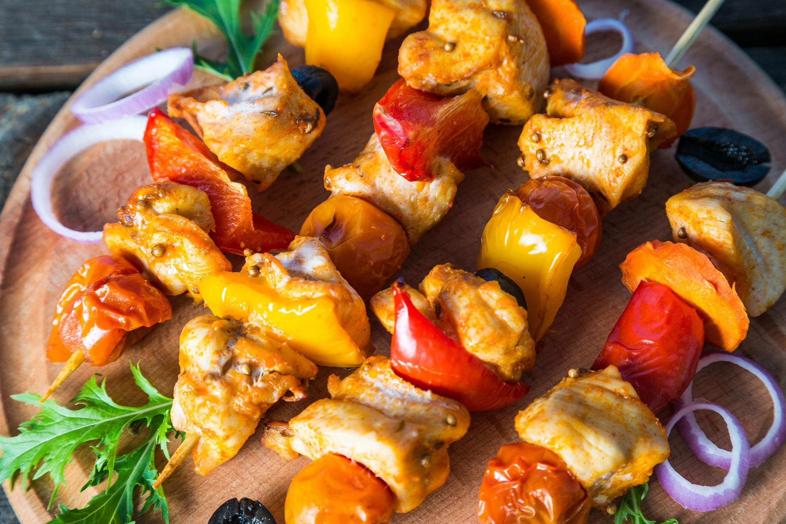 WEDNESDAY: CHICKEN KEBABS