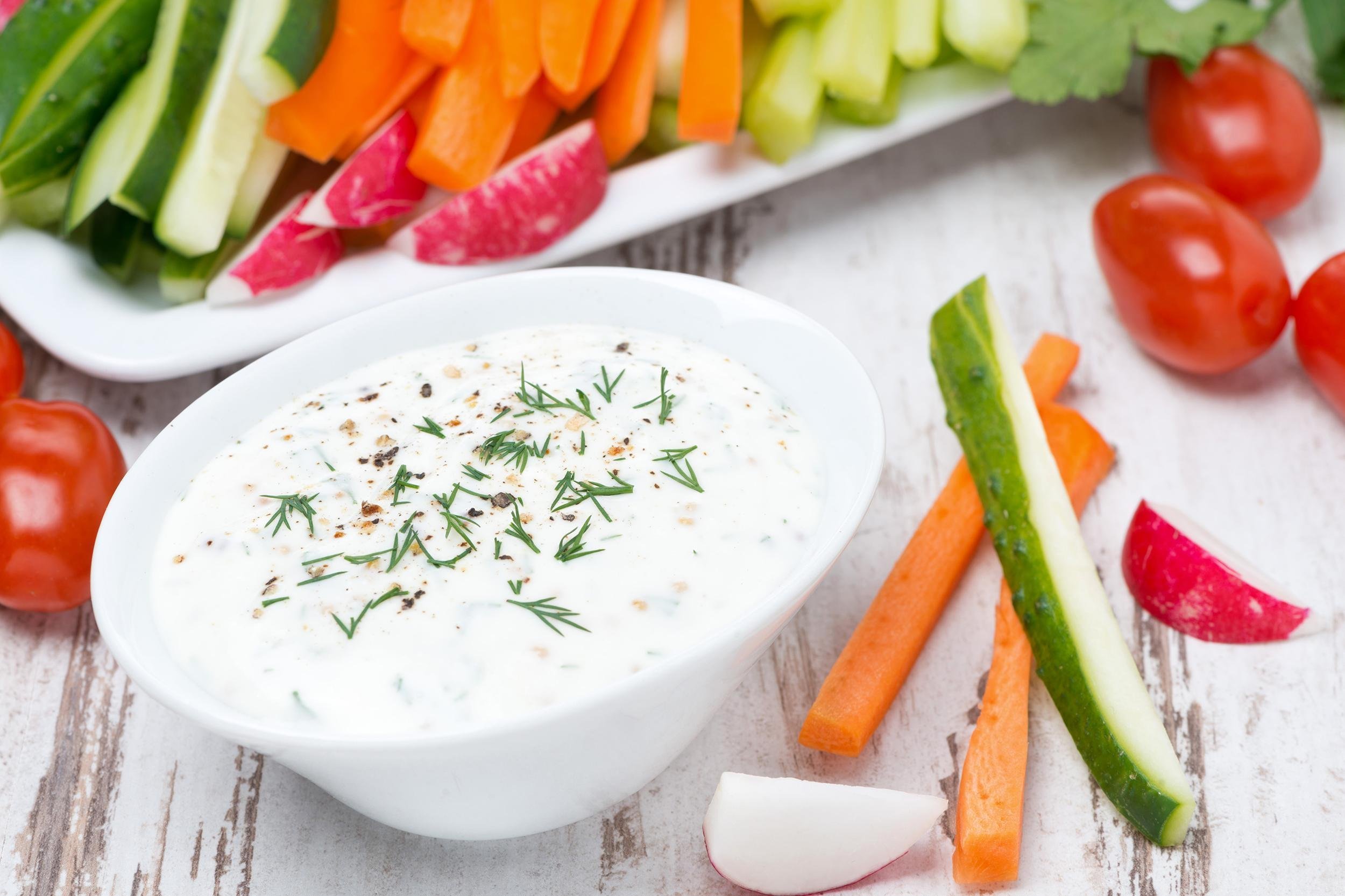 DILL DIP AND VEGGIES