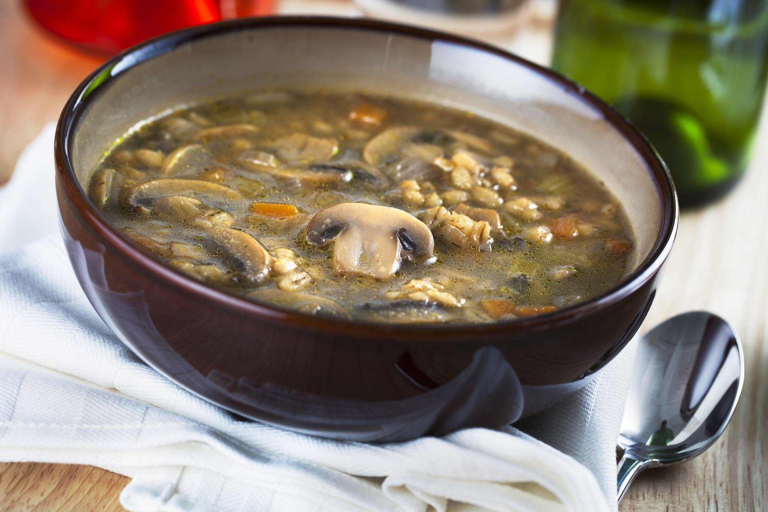 MUSHROOM BARLEY SOUP ($1.66/SERVING)