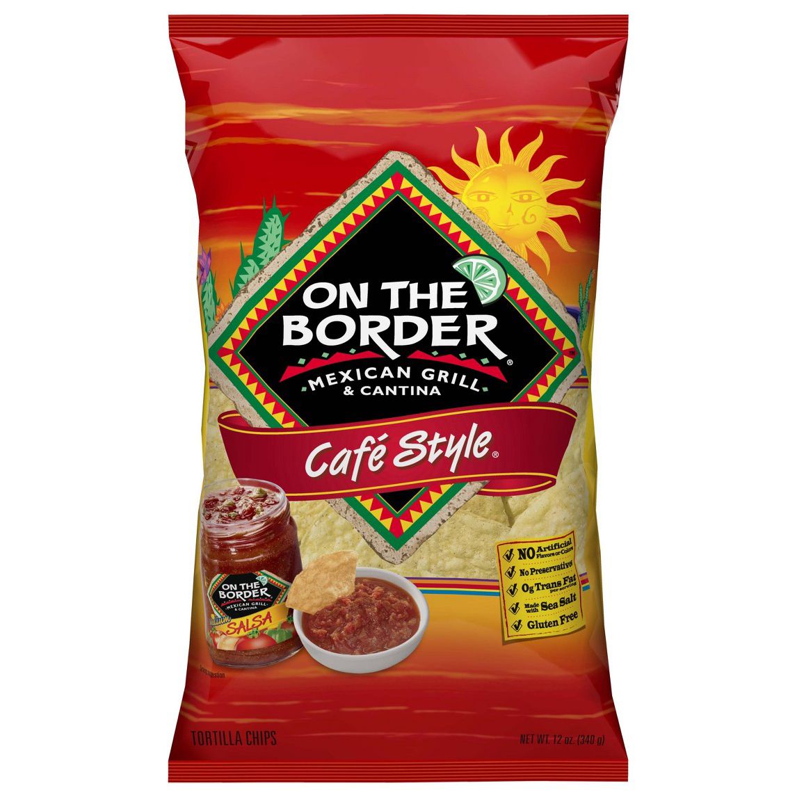 On the Border Café-Style Yellow Corn Tortilla Chips