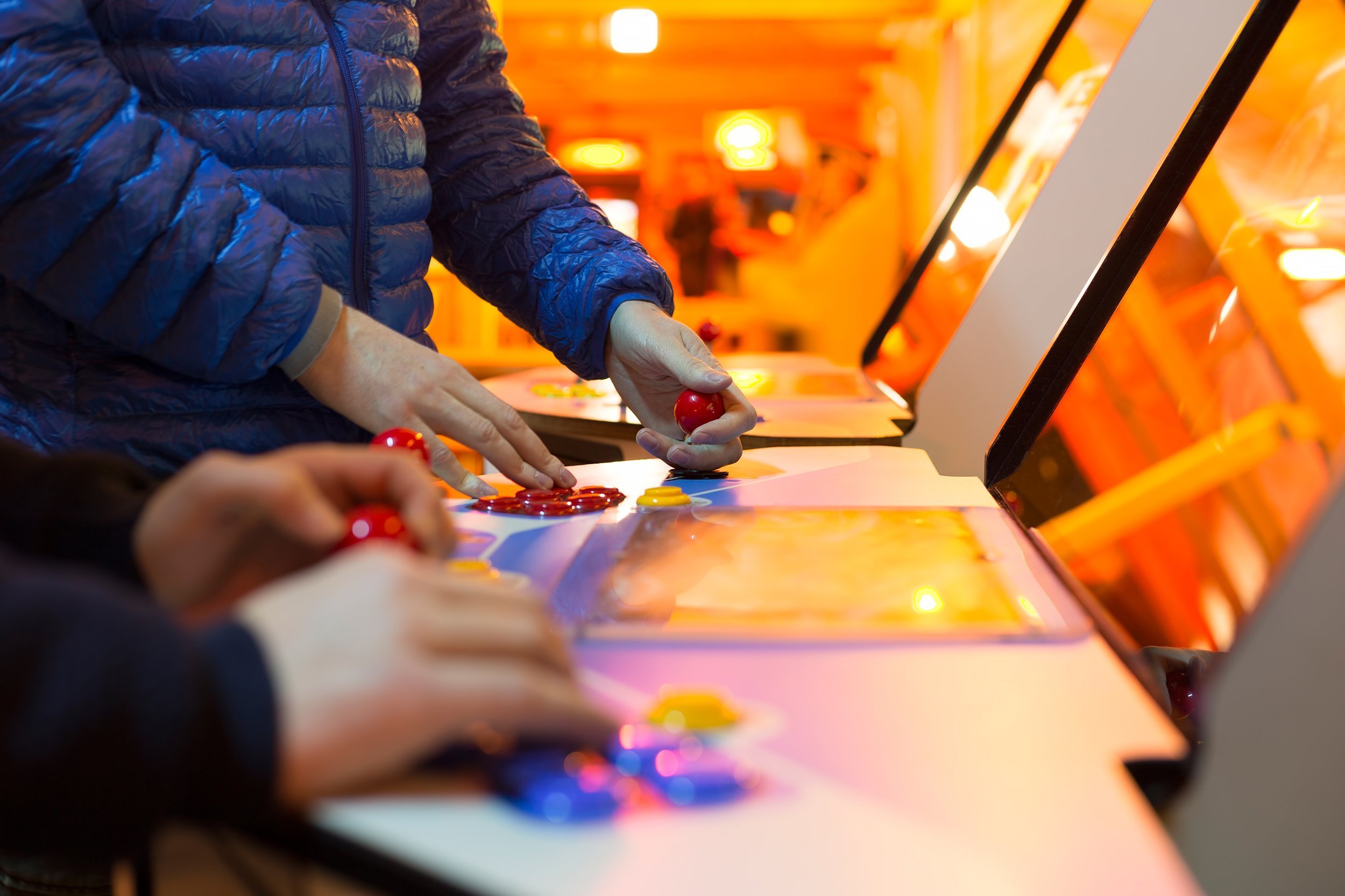 HIT A VIDEO ARCADE