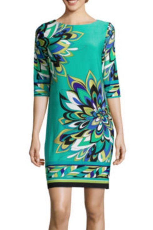 GEOMETRIC FLORAL PRINT FOR LESS
