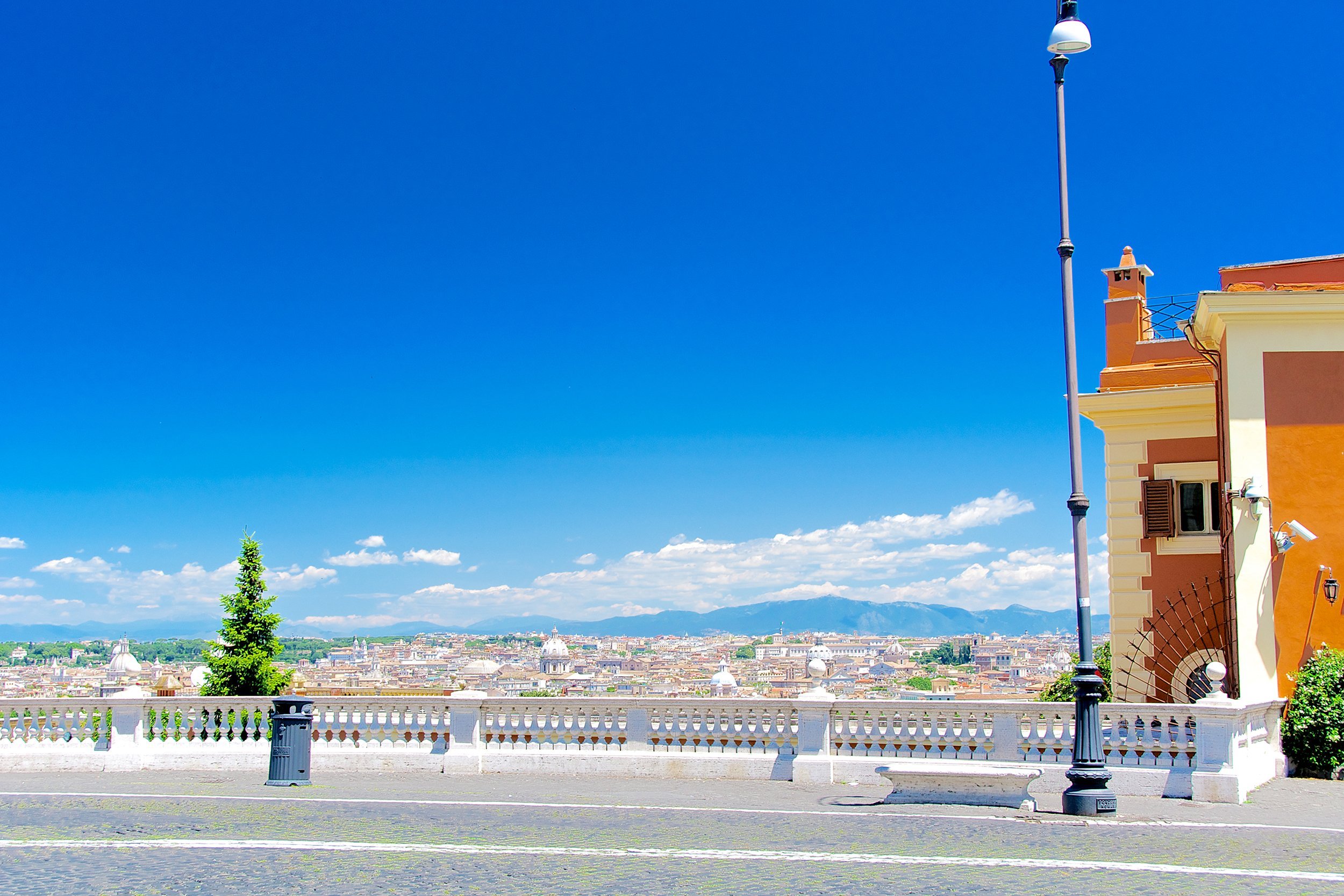 Gianicolo Hill in Rome, Italy