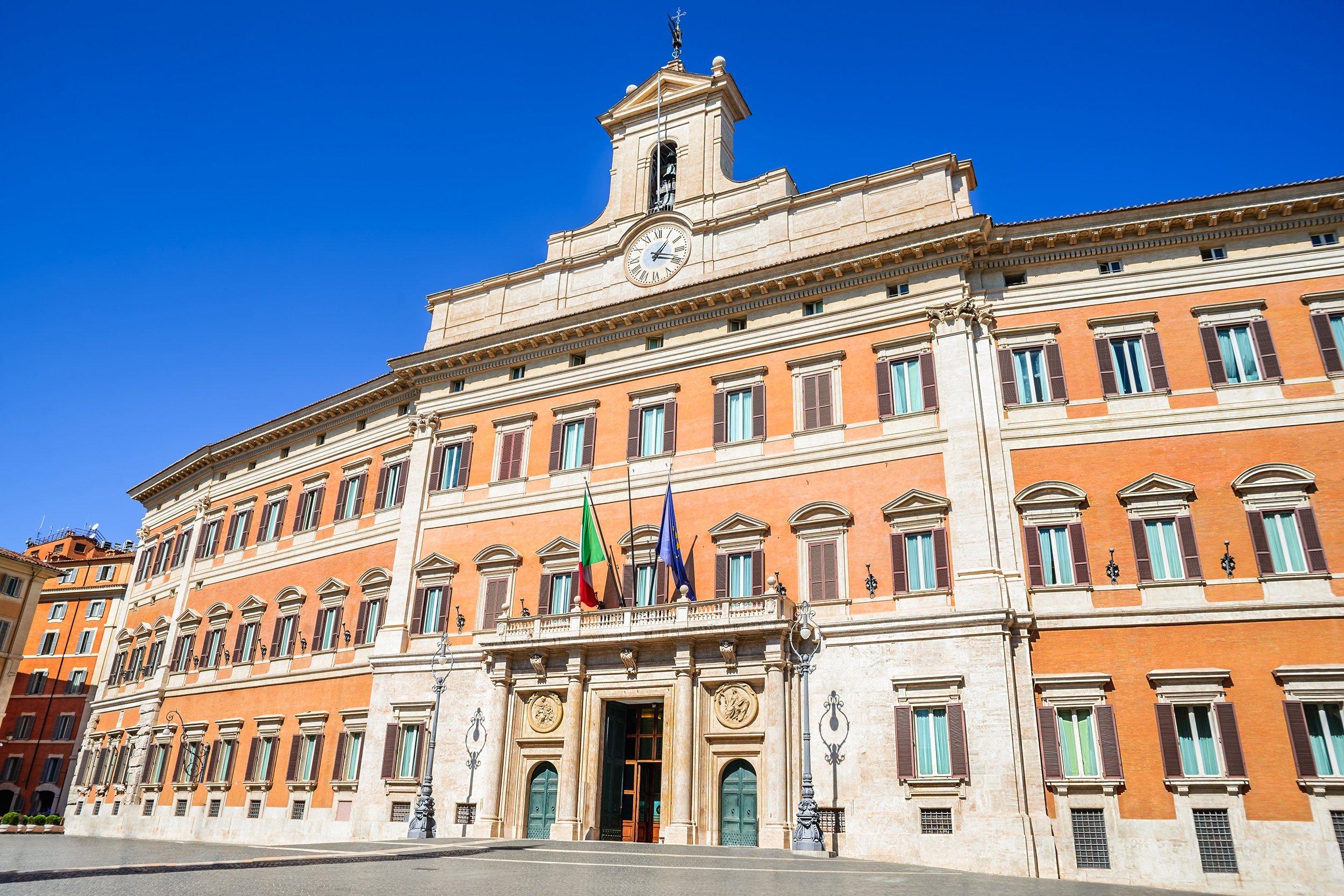 Palazzo di Montecitorio in Rome, Italy