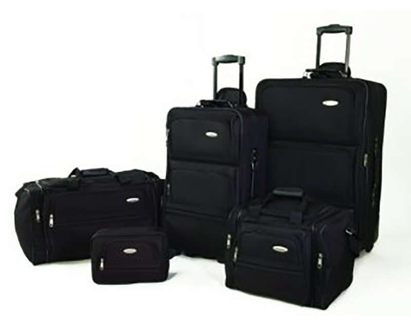 $100 SAMSONITE FIVE-PIECE NESTED LUGGAGE SET FROM BUYDIG.COM