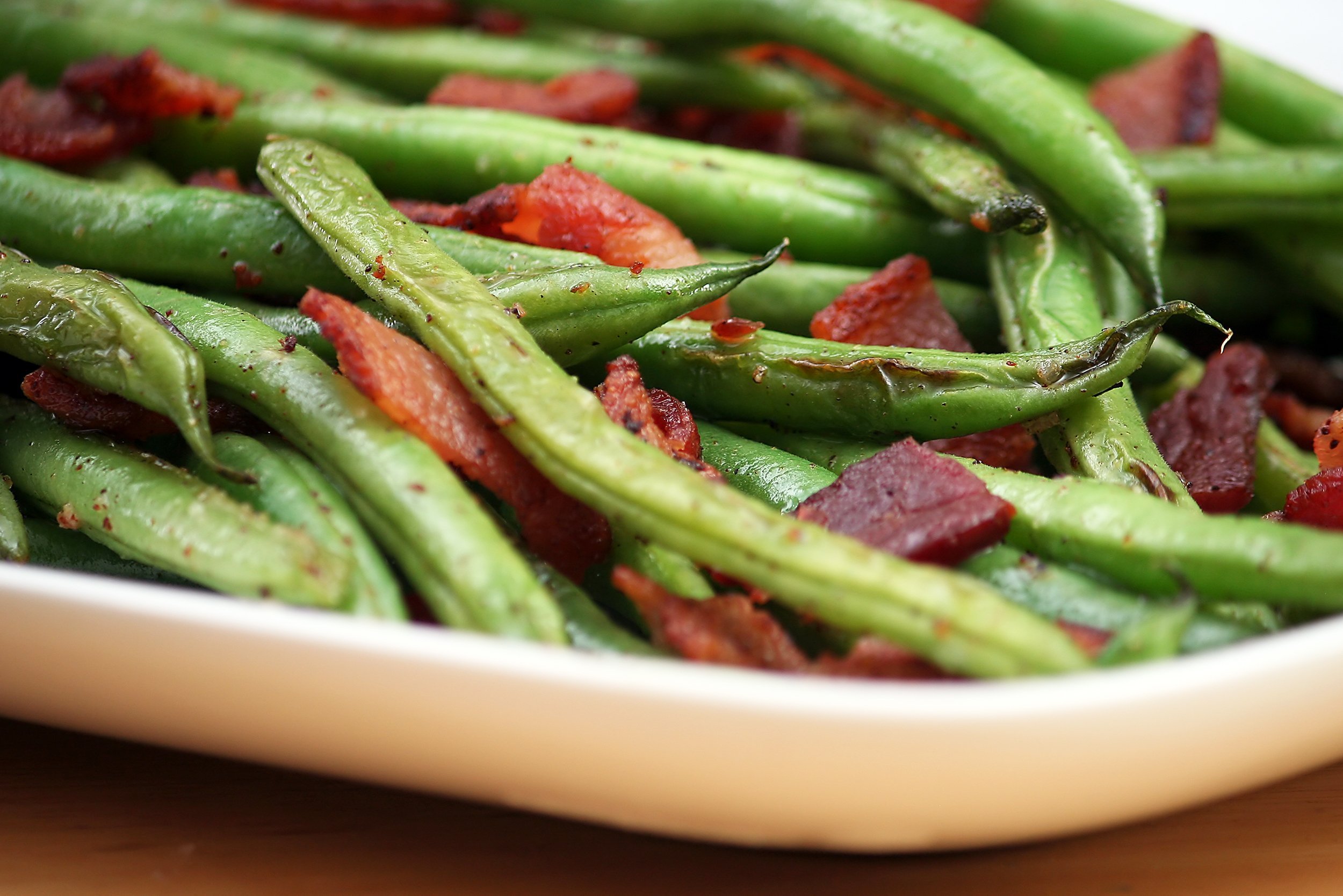 green beans and bacon