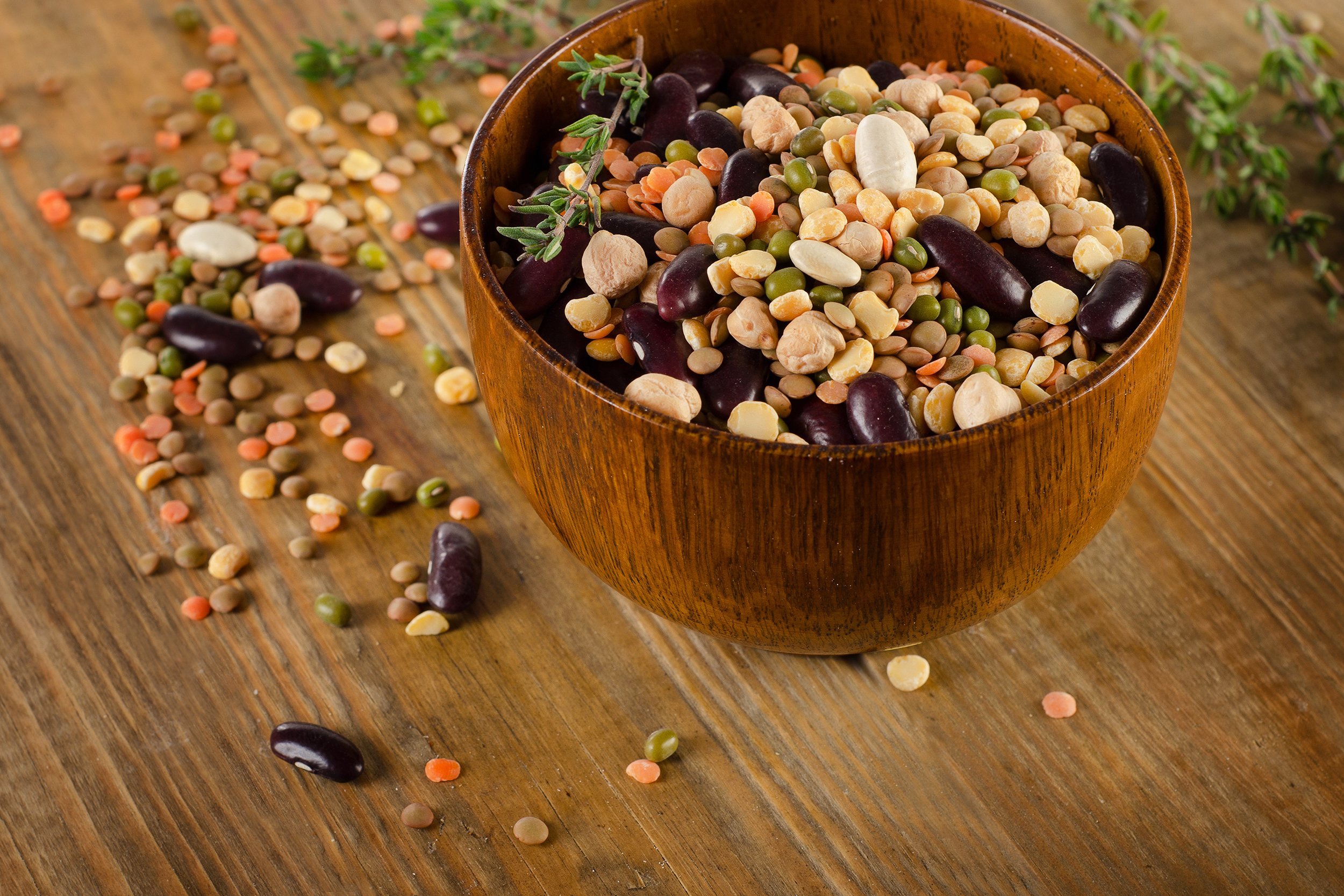 multicolored mixed beans