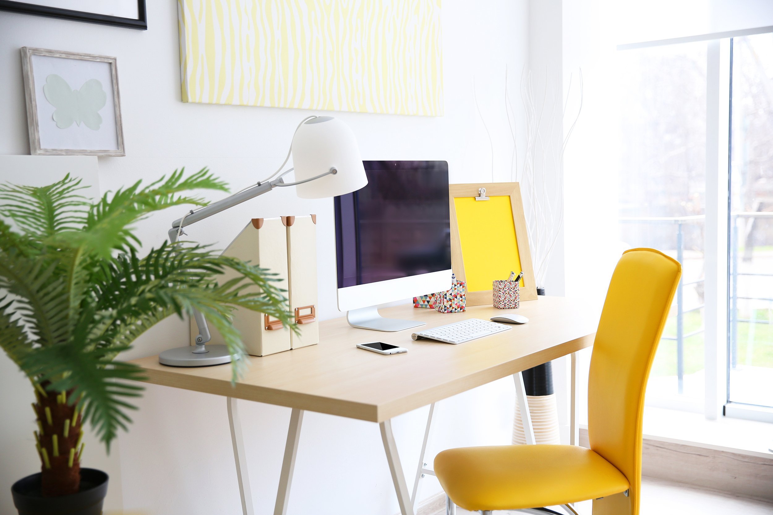 home office chair and desk