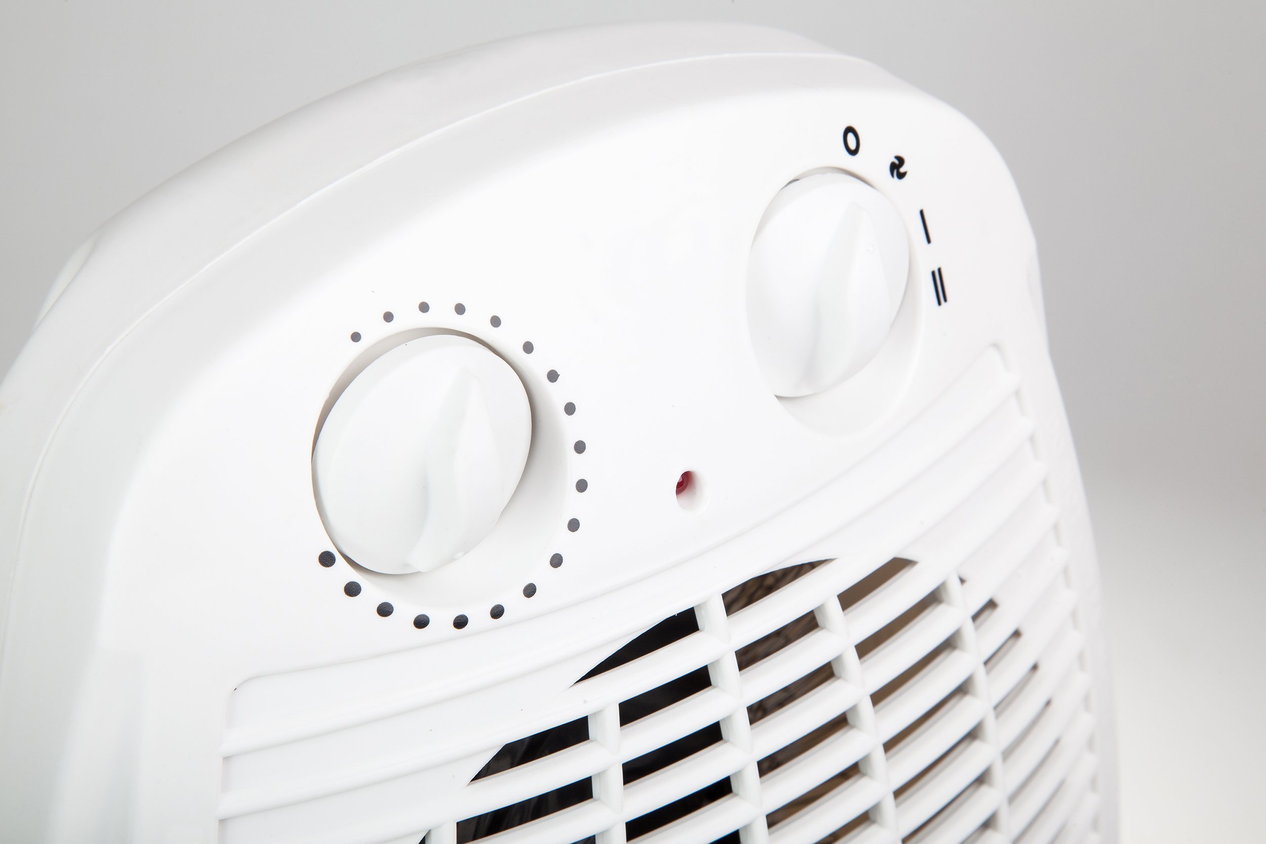 close up of space heater