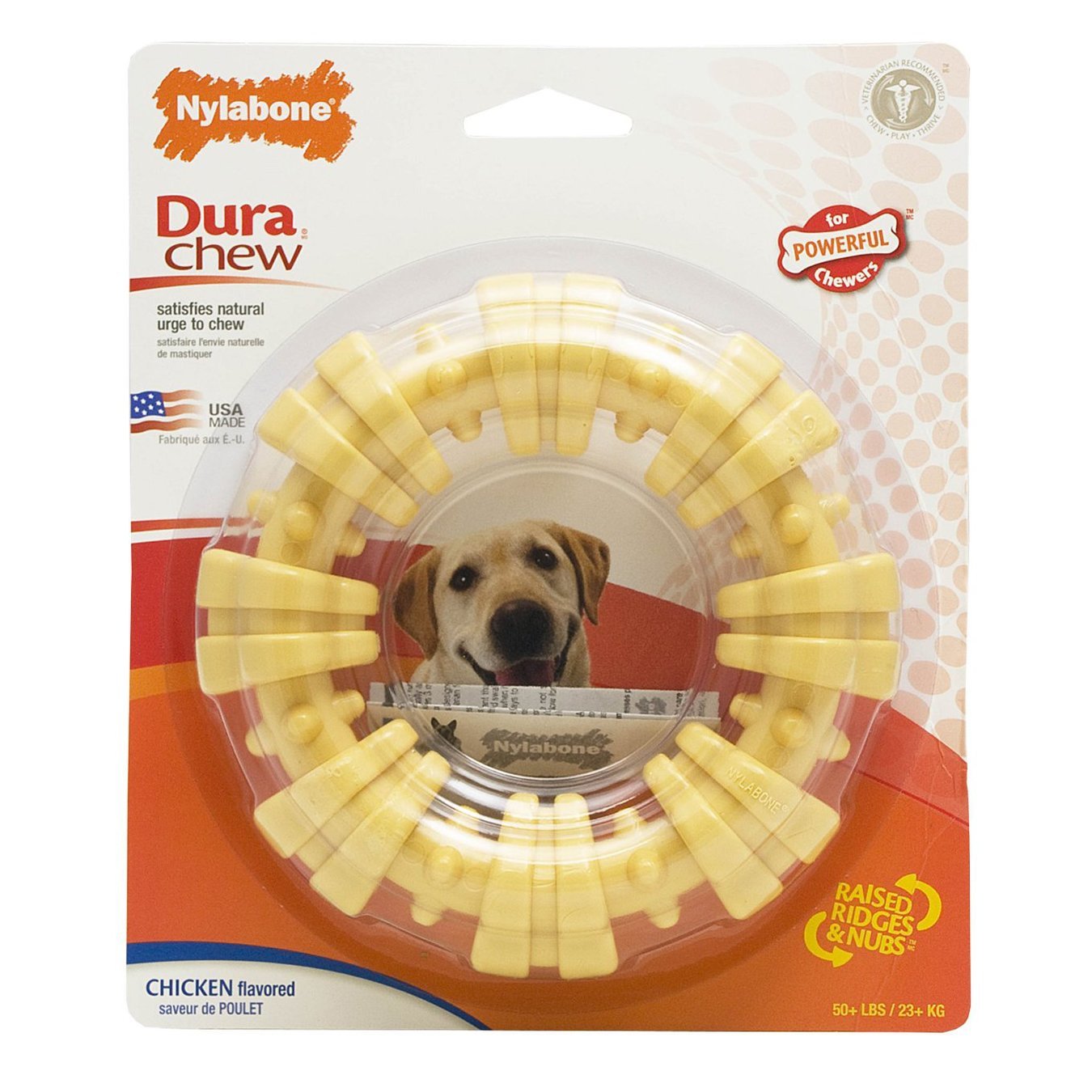 Nylabone Dura Chew Plus Textured Ring Dog Chew
