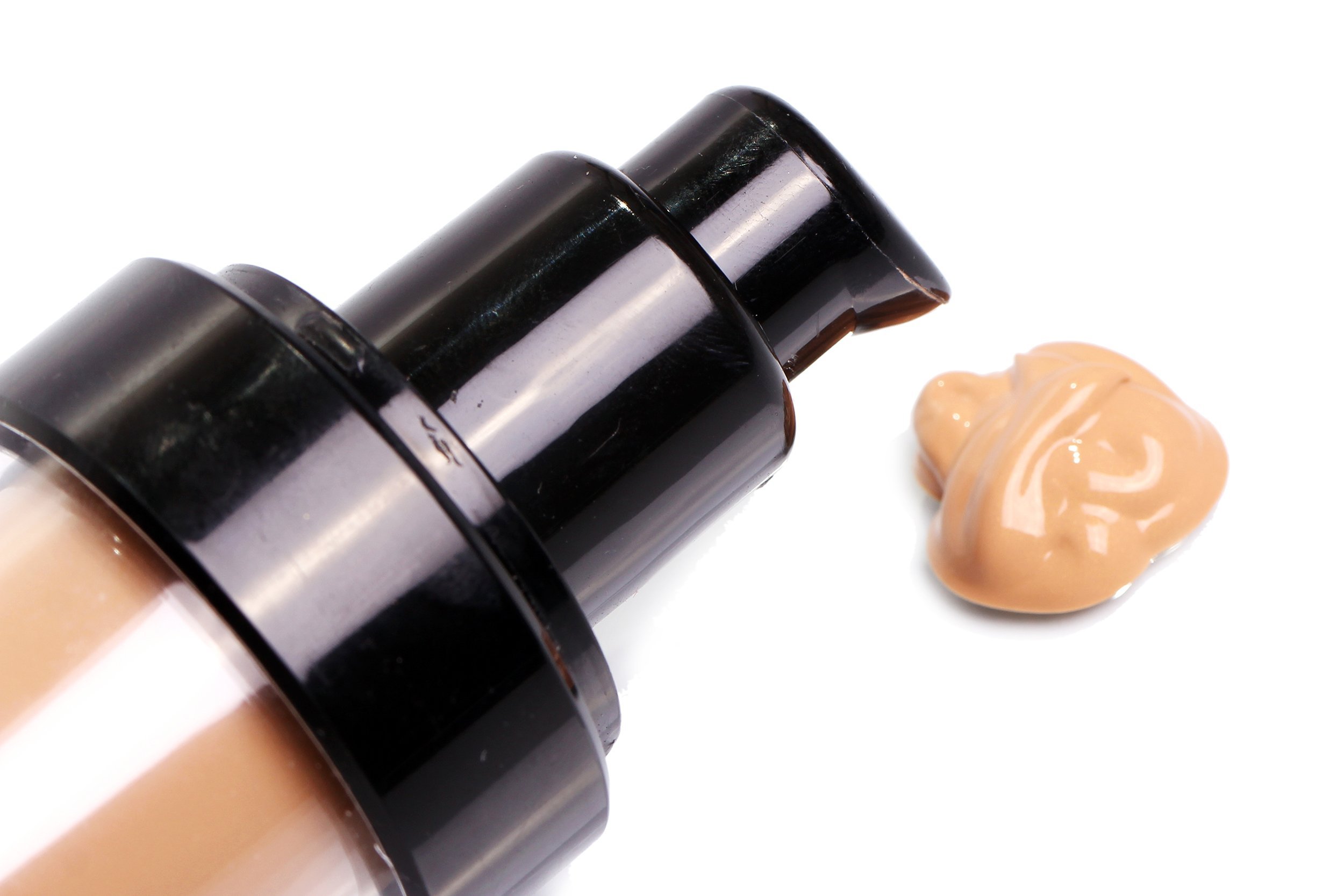 foundation cream in bottle over
