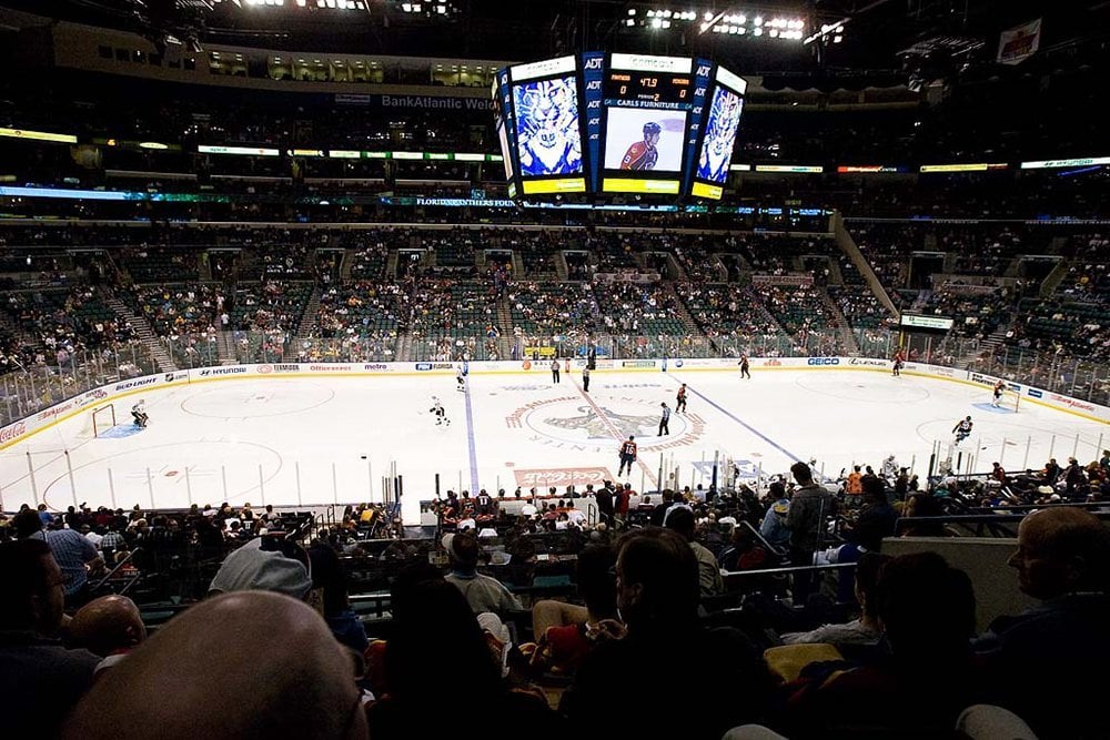 inside the BB&T Center during a Florida Panthers game