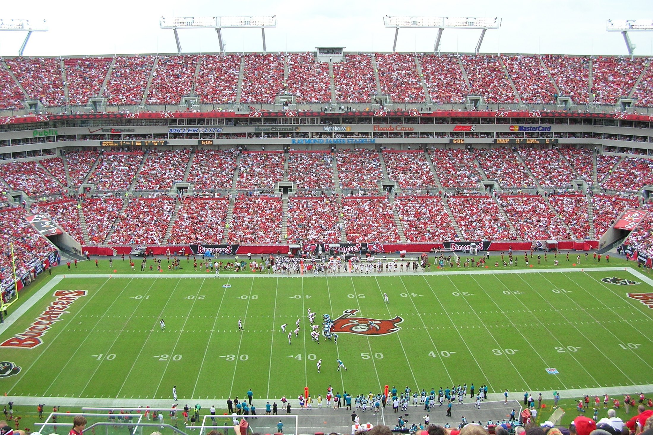 Tampa Bay plays home games at Raymond James Stadium