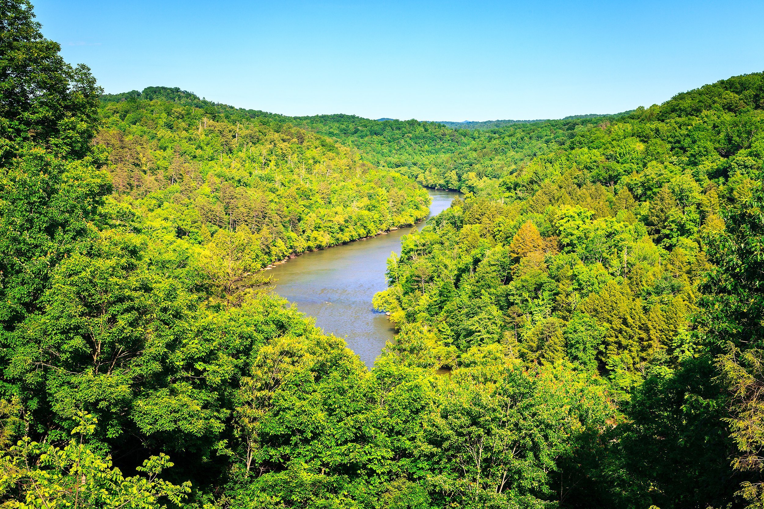 fall in Cumberland Falls State Resort Park, Kentucky