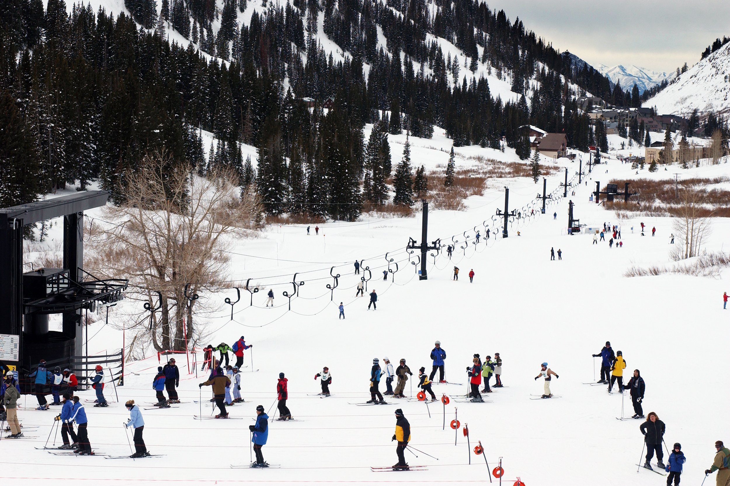 connection ski lift between Alta and Snowbird ski resorts in Utah