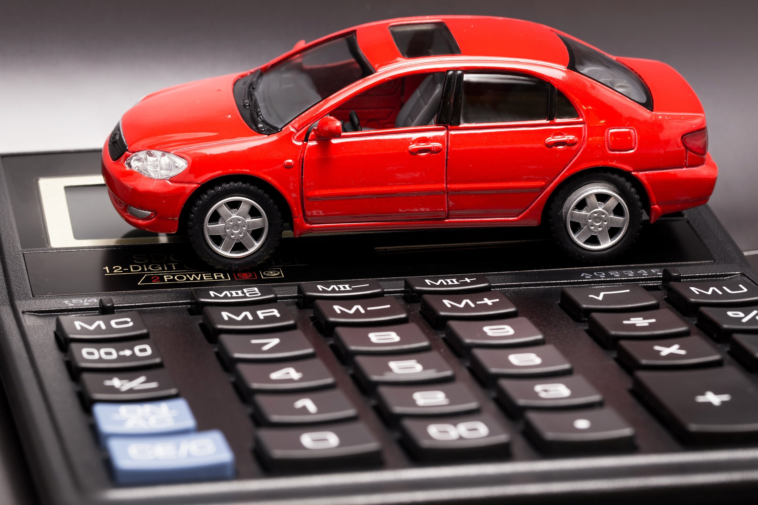 car on calculator