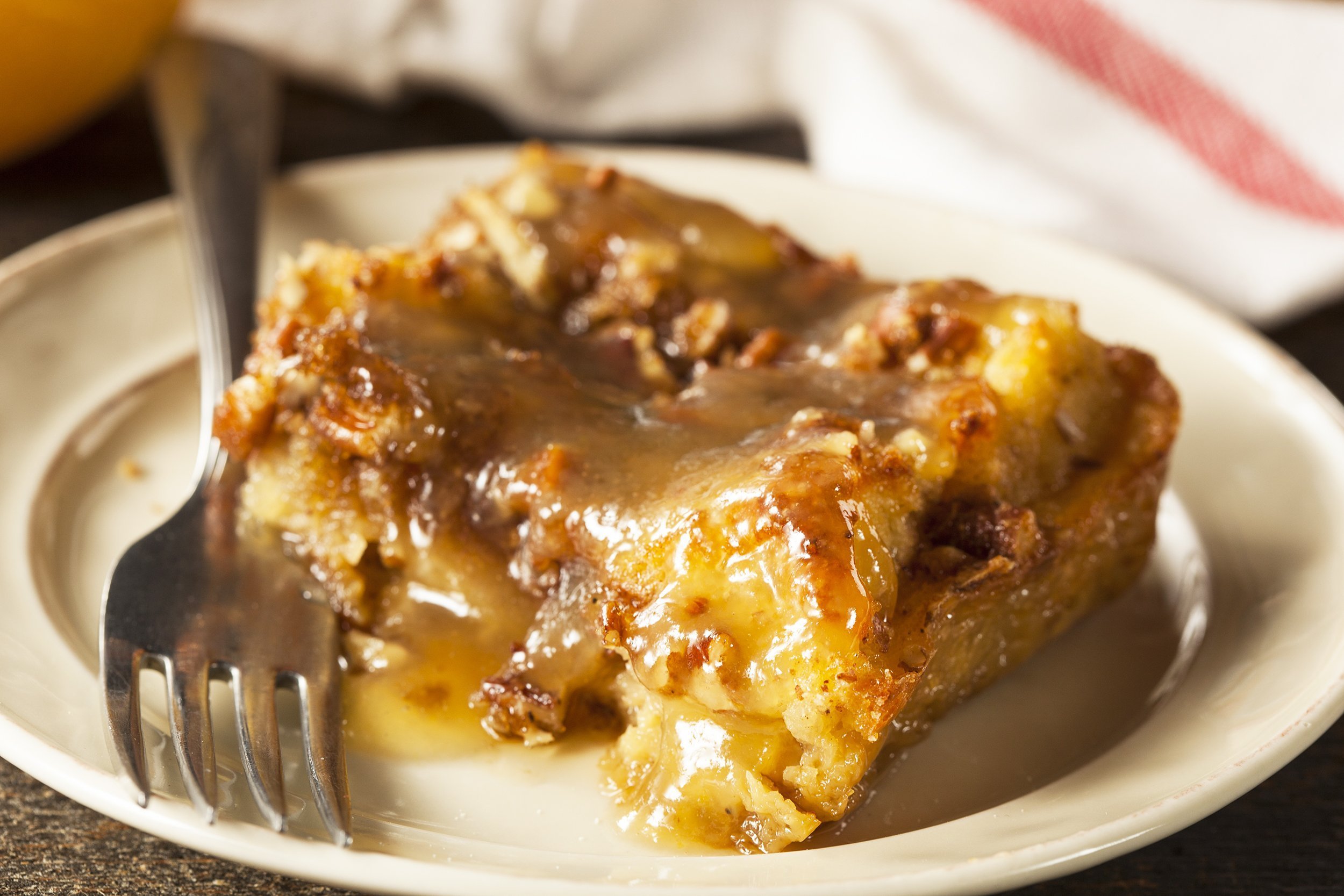 honey cake bread pudding