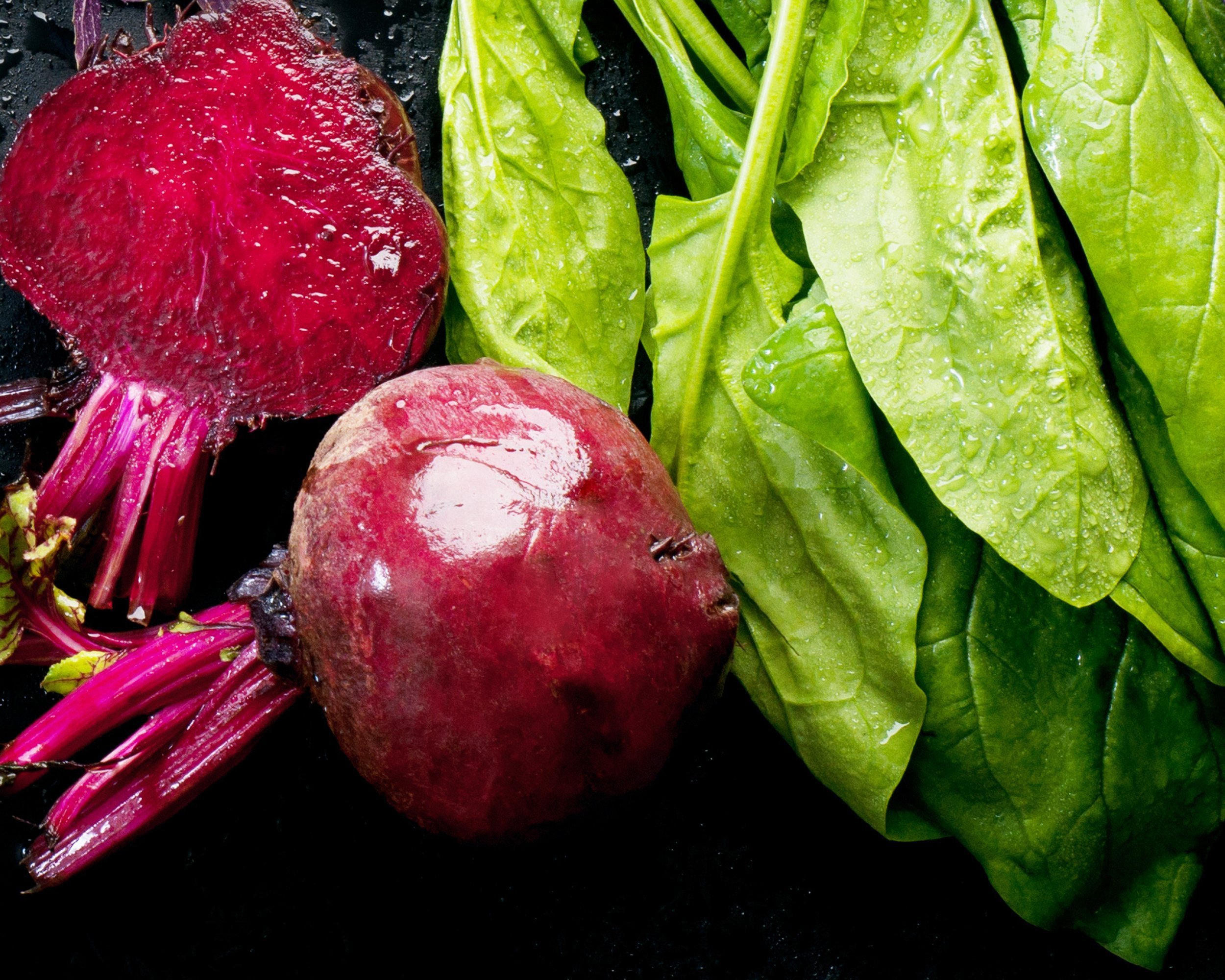 beets and spinach