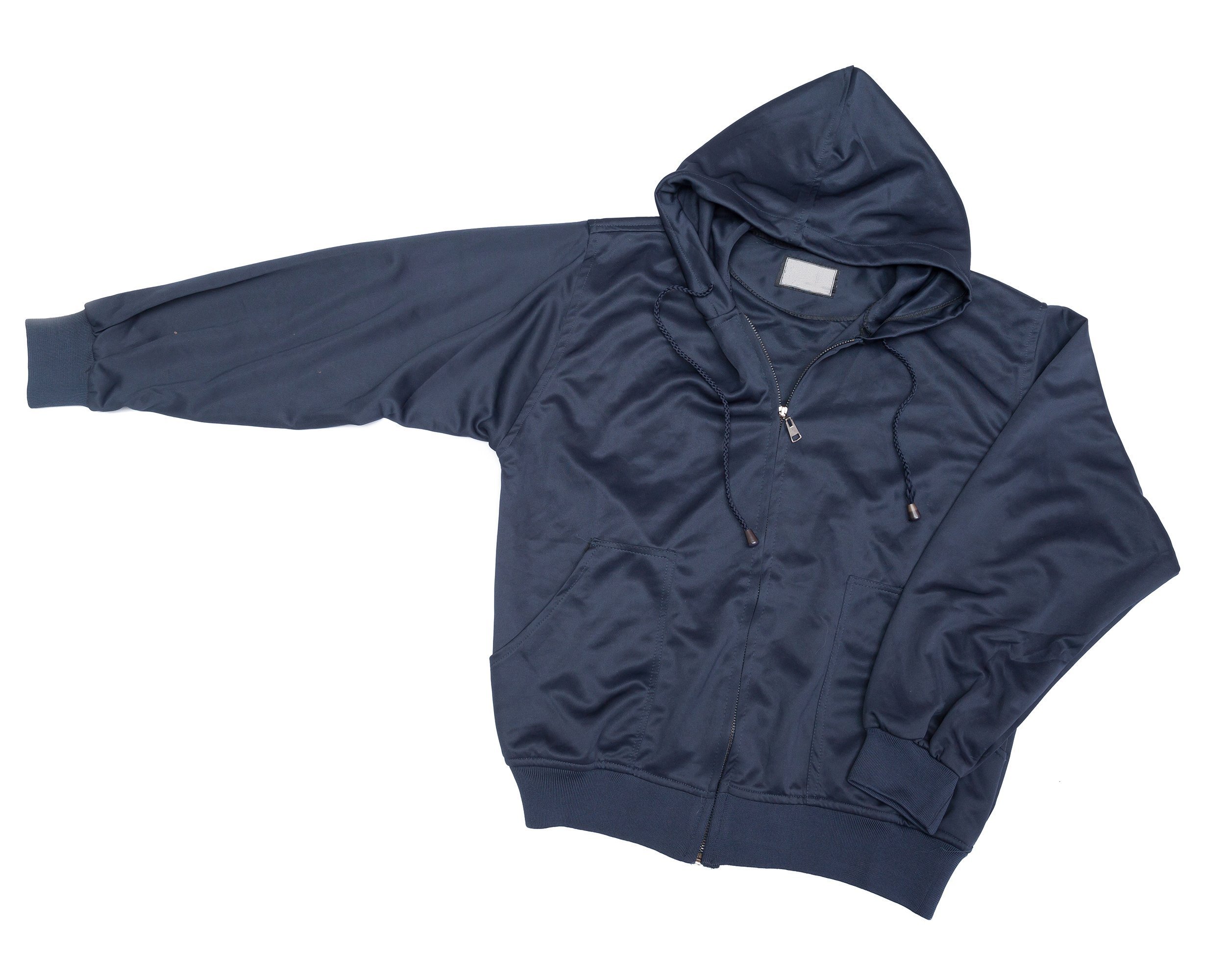 navy blue windbreaker